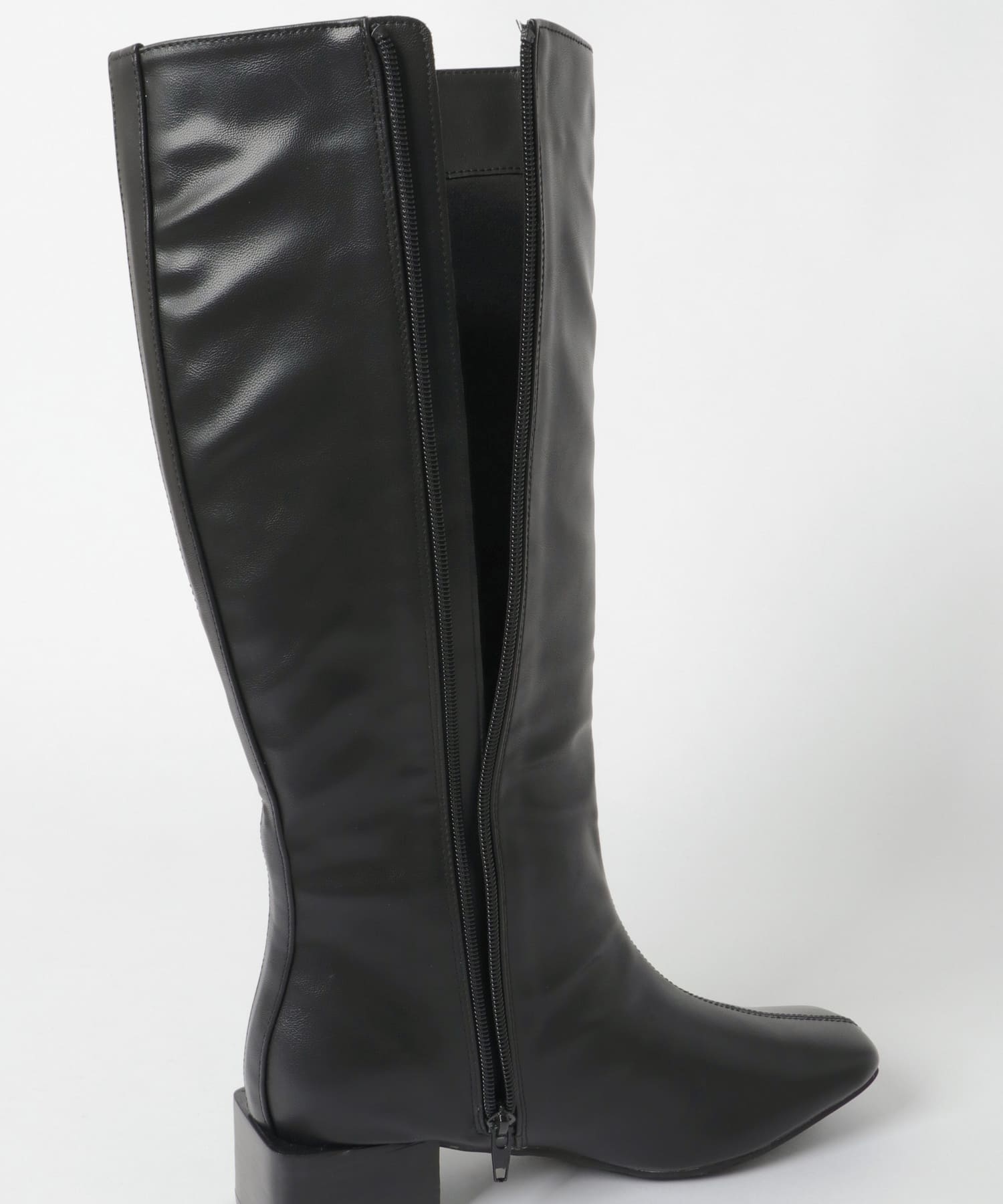 センターシームロングブーツ∴ BLACK 36