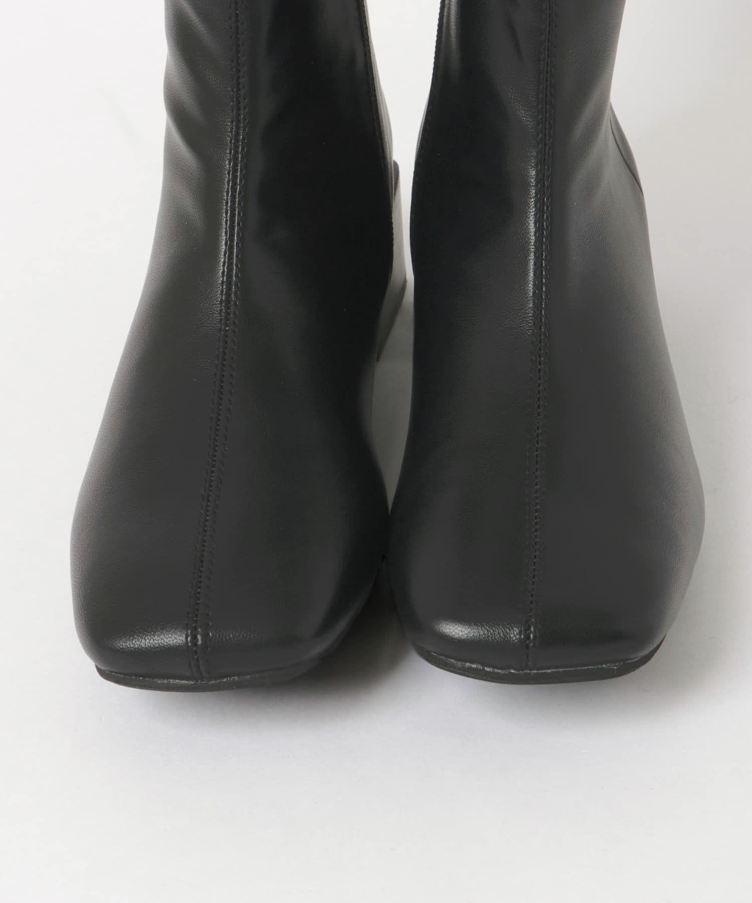 センターシームロングブーツ∴ BLACK 36