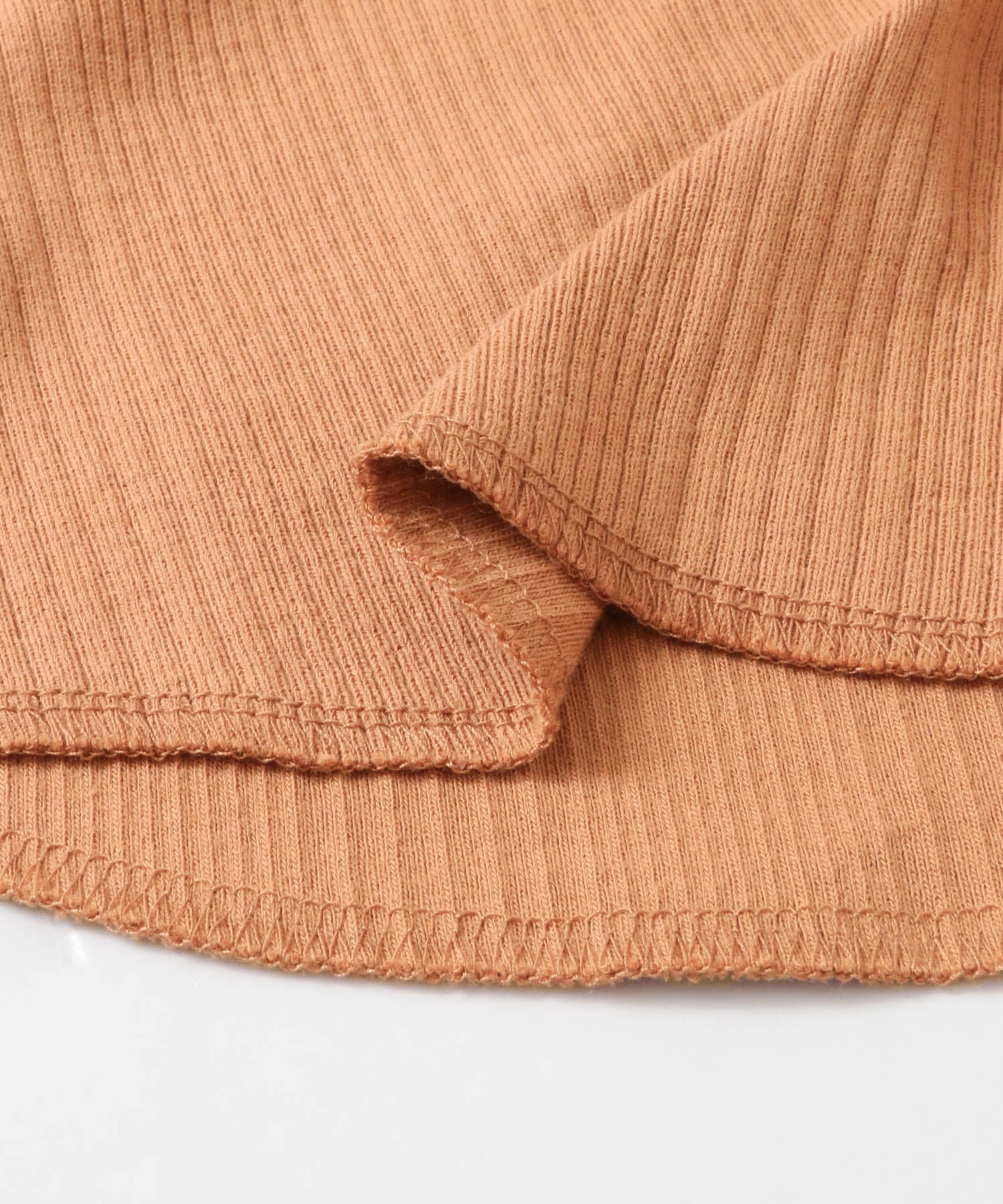 フロントホックデザインカットソー BROWN one