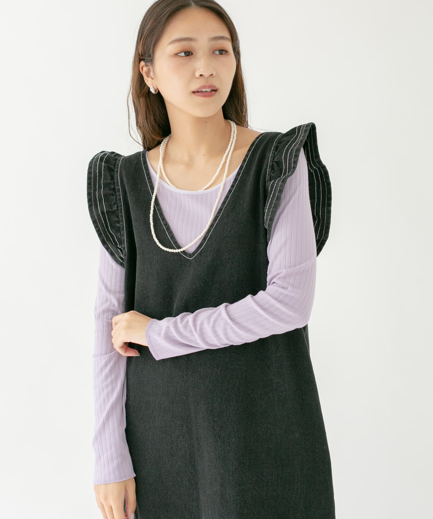2WAYテレコプルオーバー LILAC one