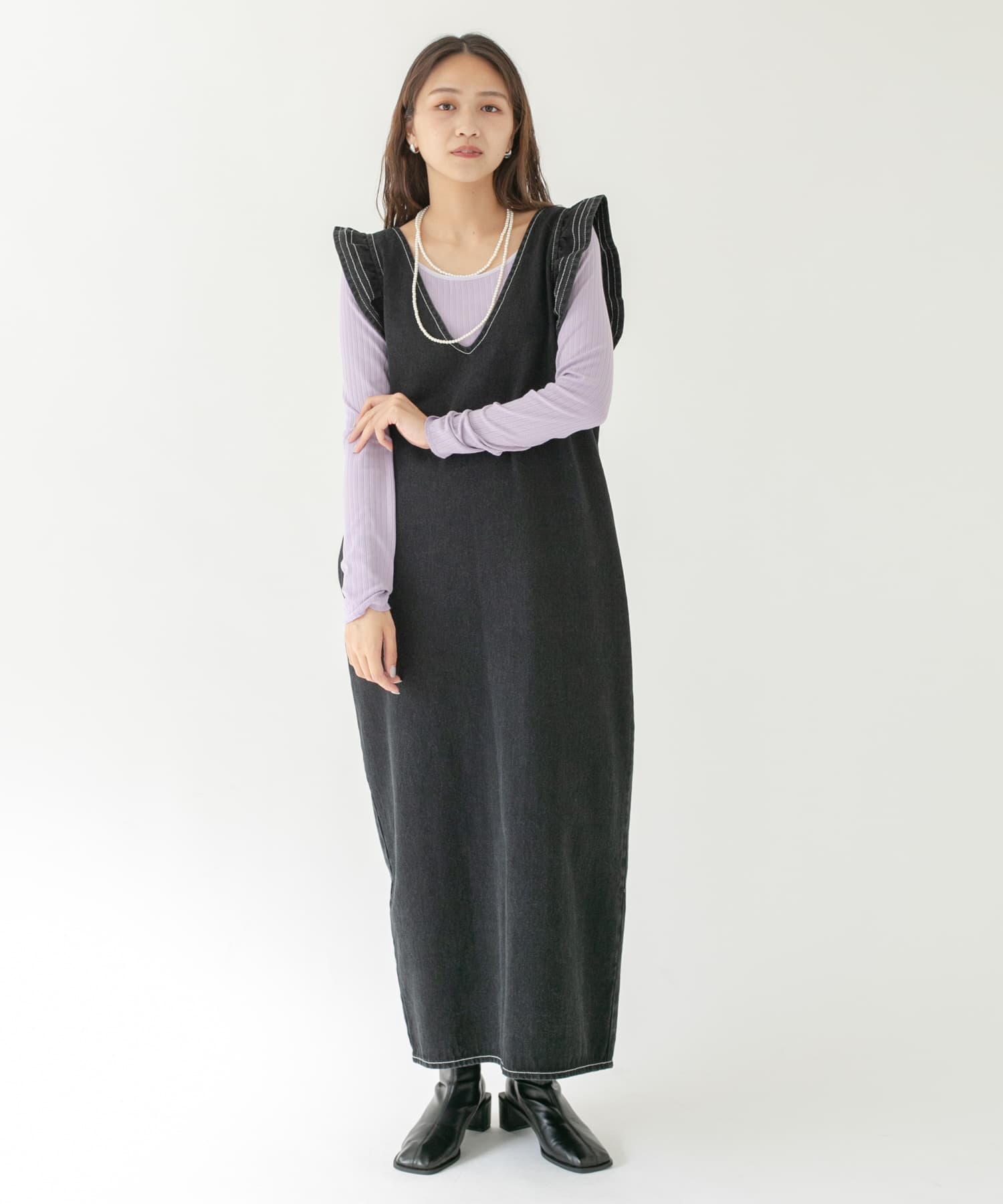2WAYテレコプルオーバー LILAC one