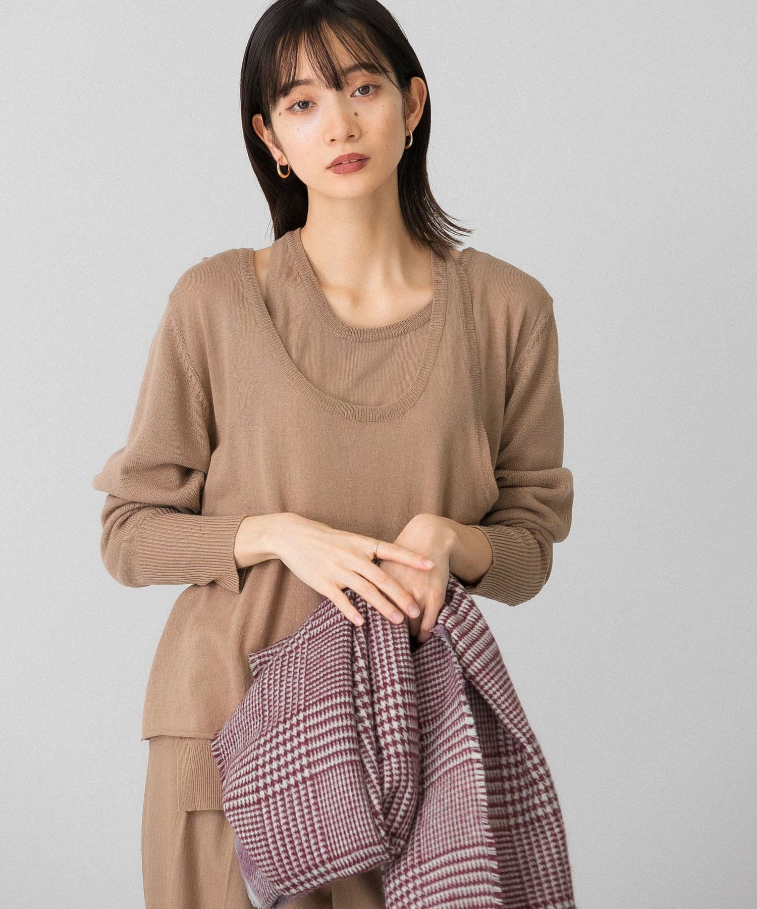 身長：159cm サイズ：one