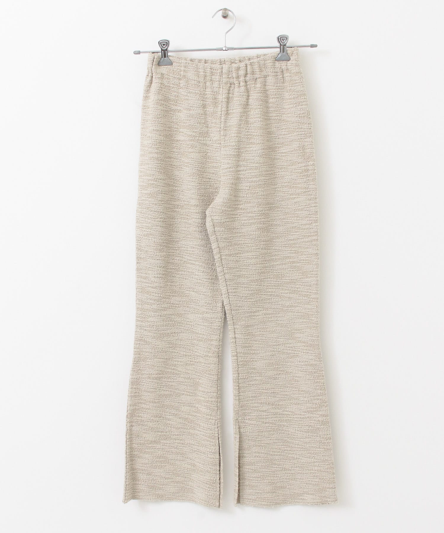 カットツイードフレアパンツ GREIGE one