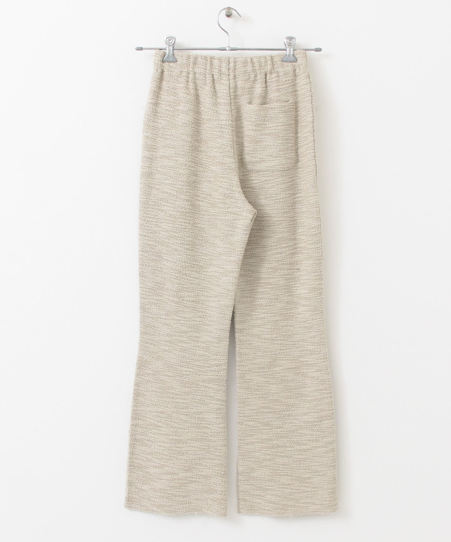 カットツイードフレアパンツ GREIGE one