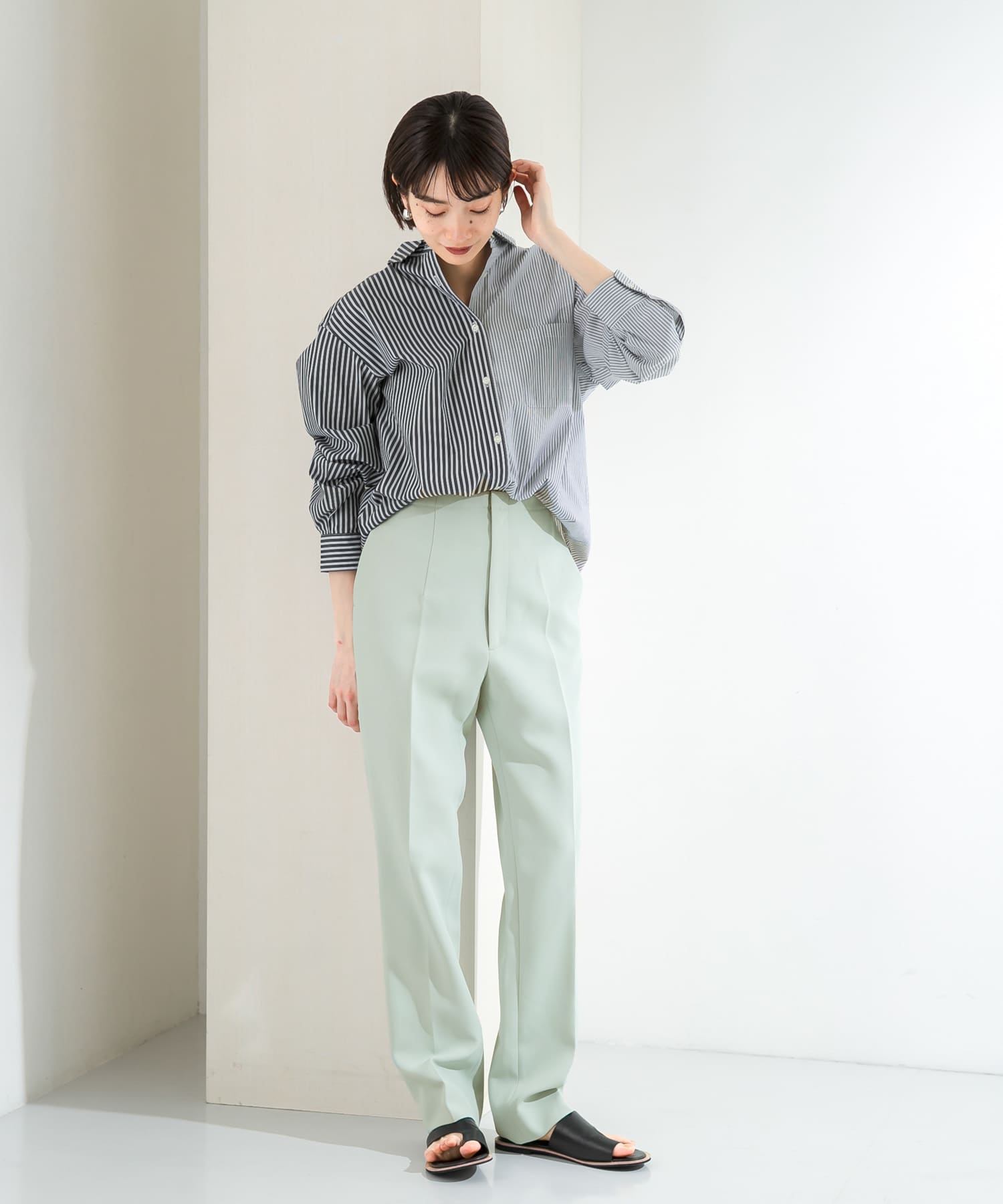 ツイルテーパードパンツ MINT 36