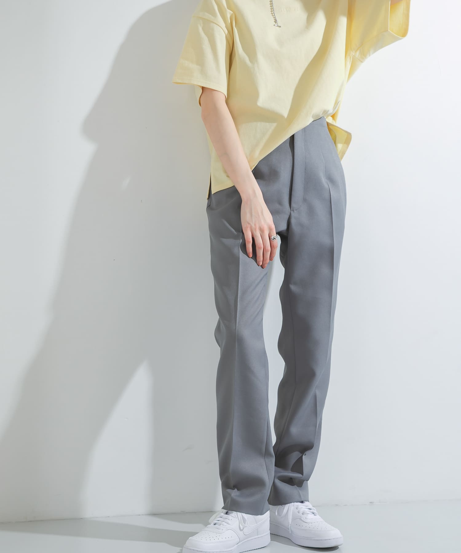 ツイルテーパードパンツ GRAY 36