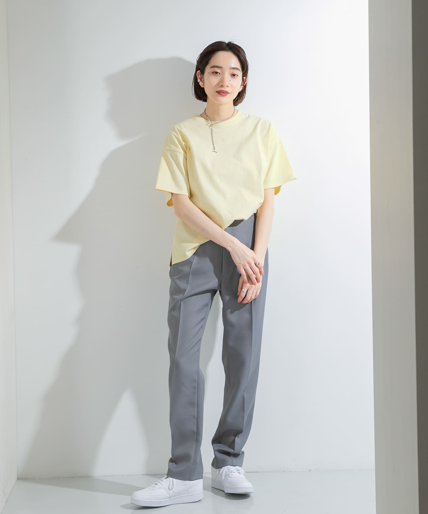 ツイルテーパードパンツ GRAY 36