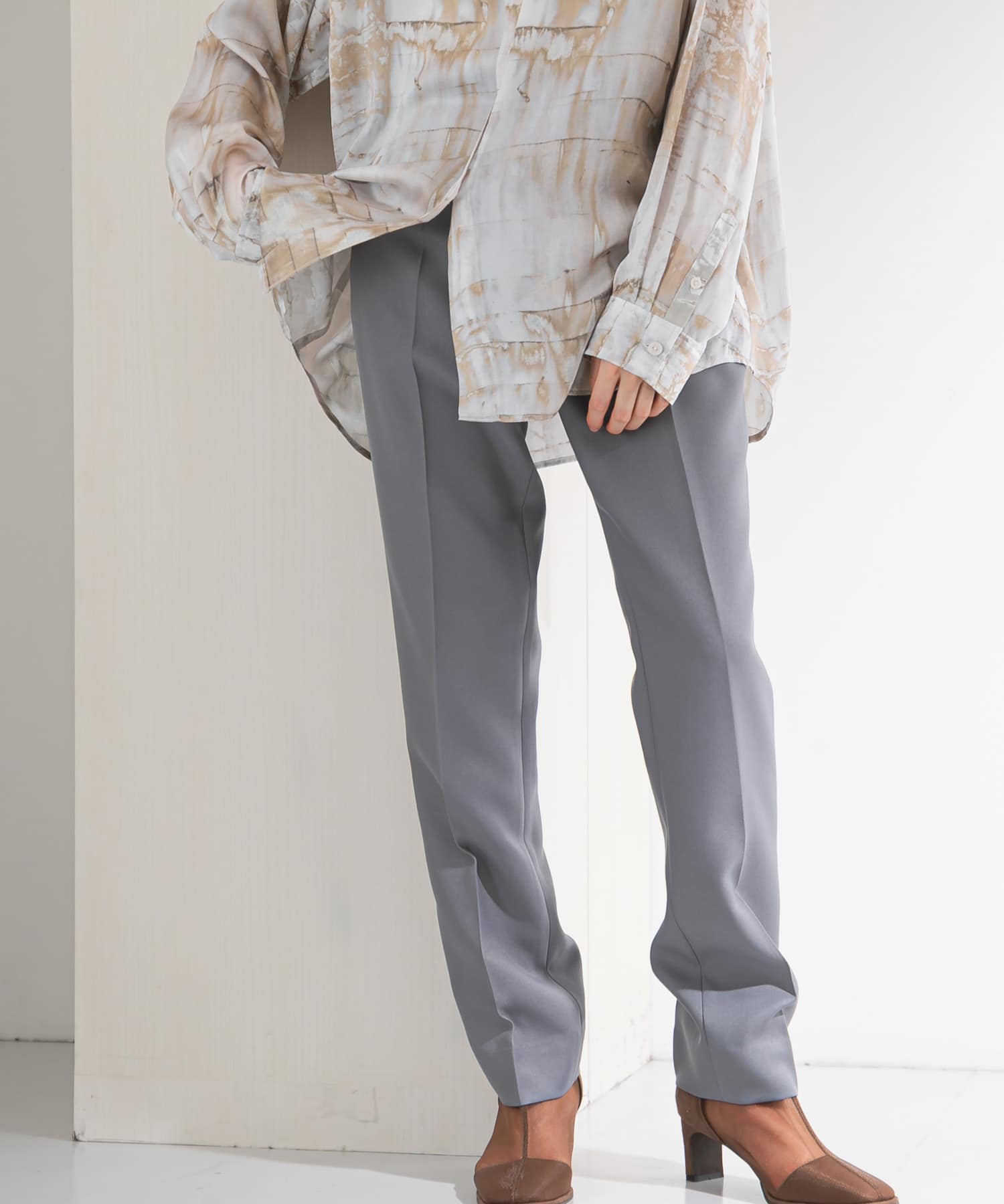 ツイルテーパードパンツ GRAY 36