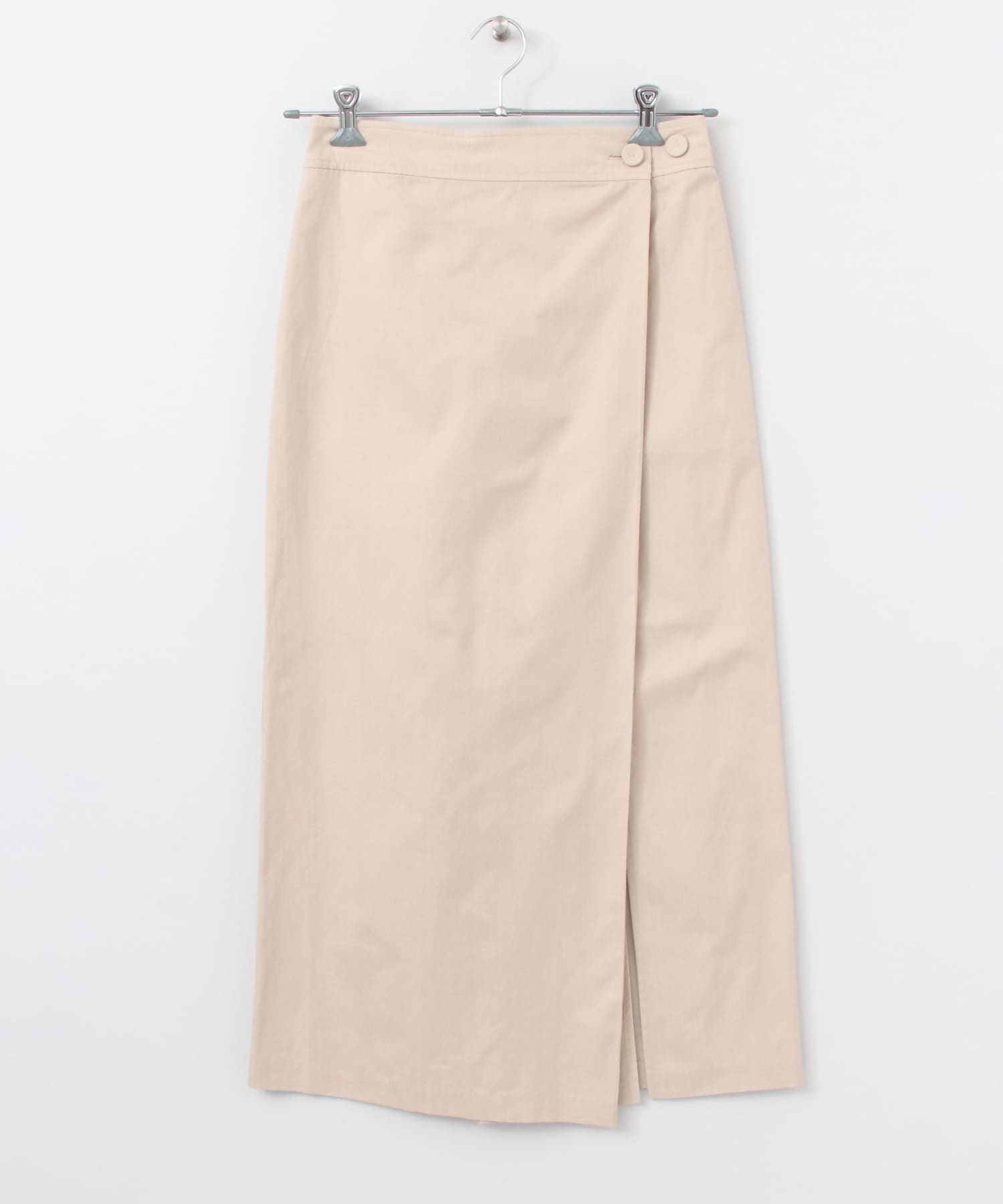 シャンブレーラップスカート L.BEIGE one
