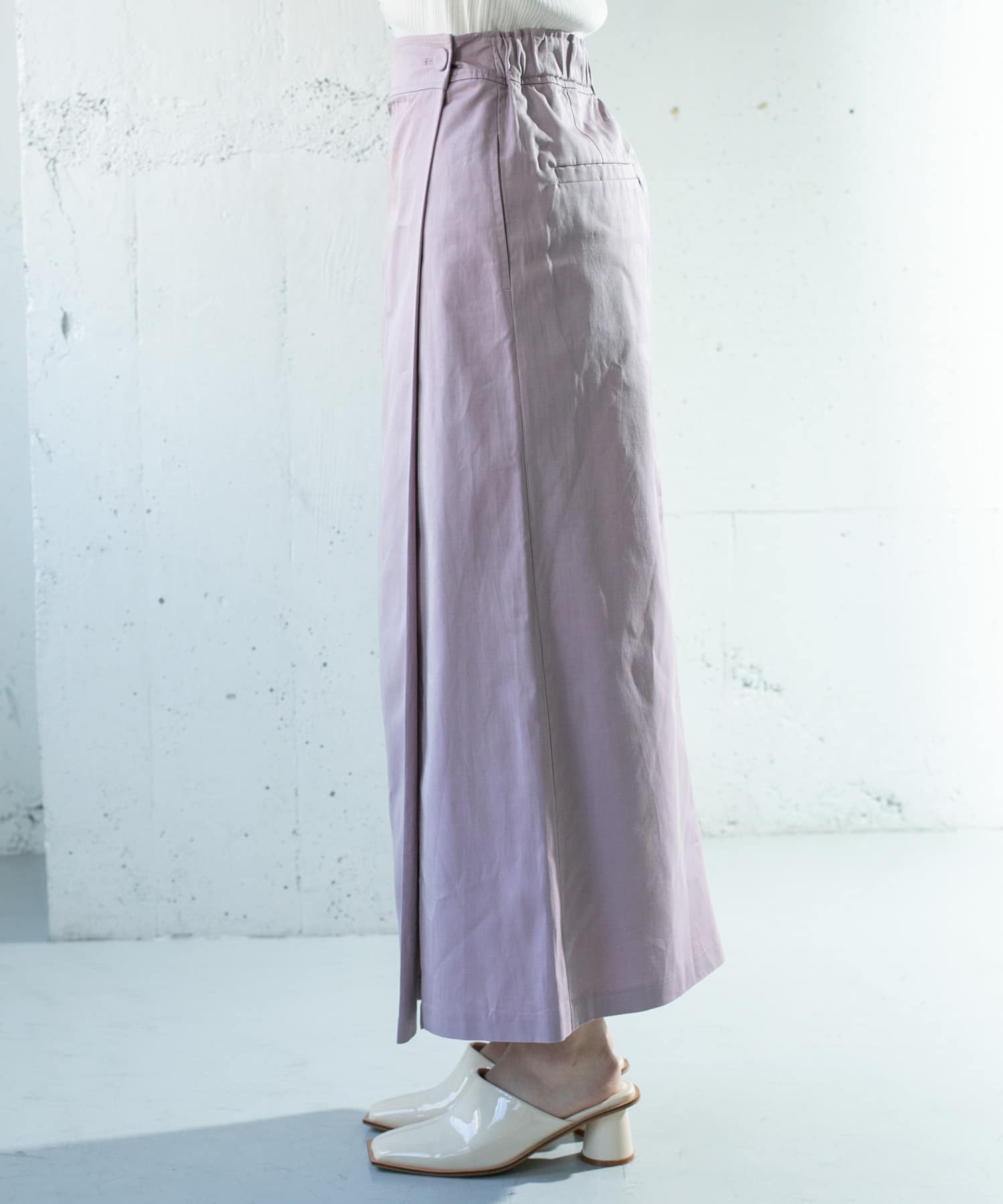 シャンブレーラップスカート L.PURPLE one