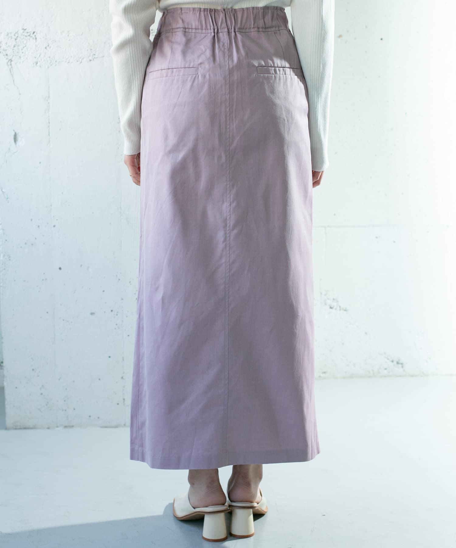 シャンブレーラップスカート L.PURPLE one