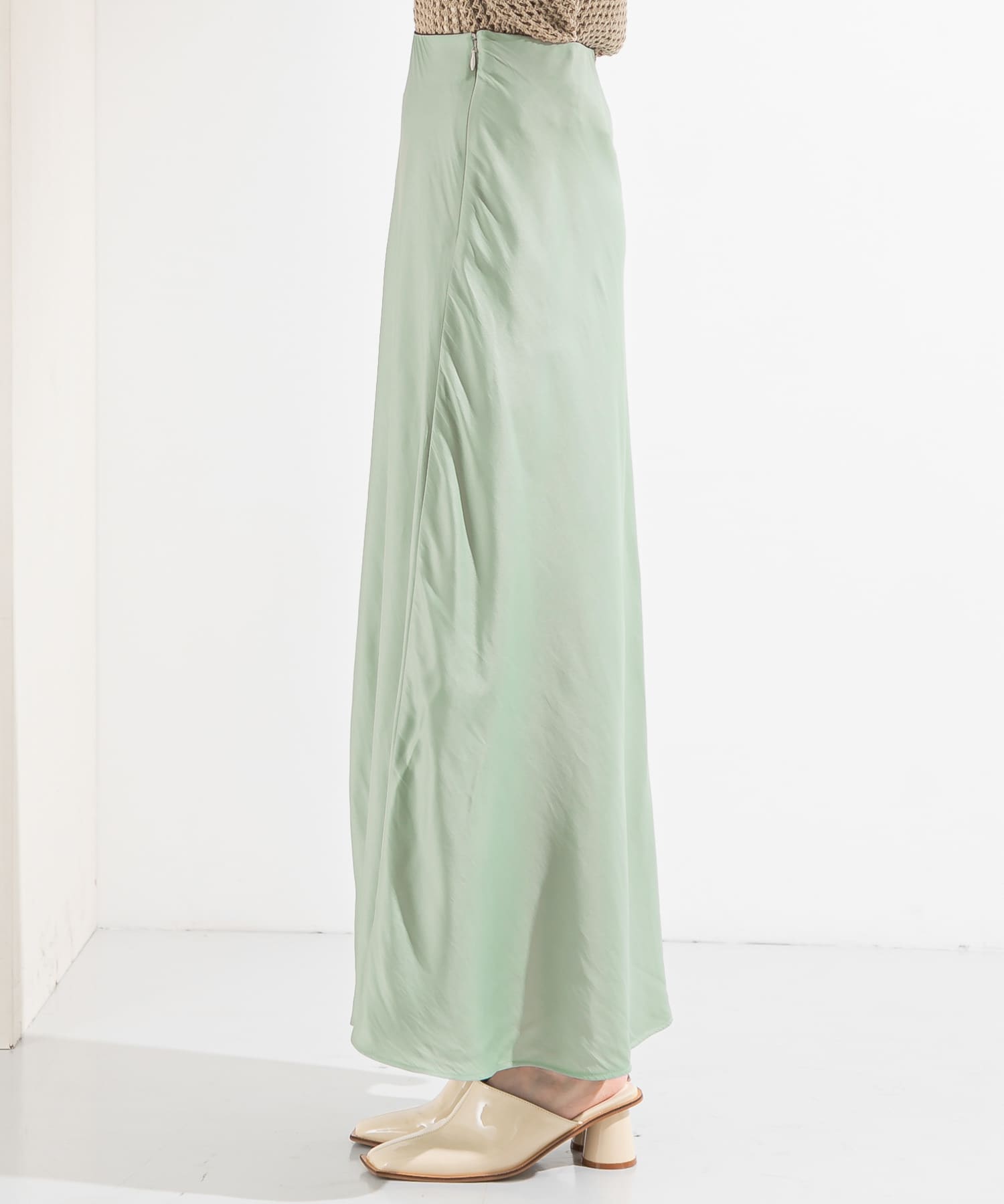 バイアスフレアスカート MINT one
