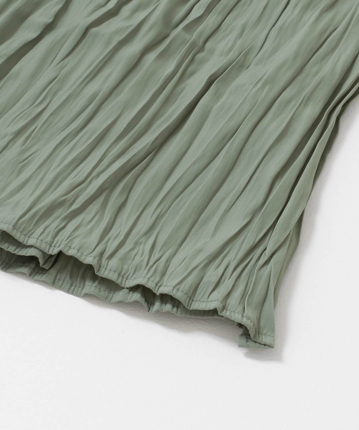 ラップギャザースカート FOG GREEN one