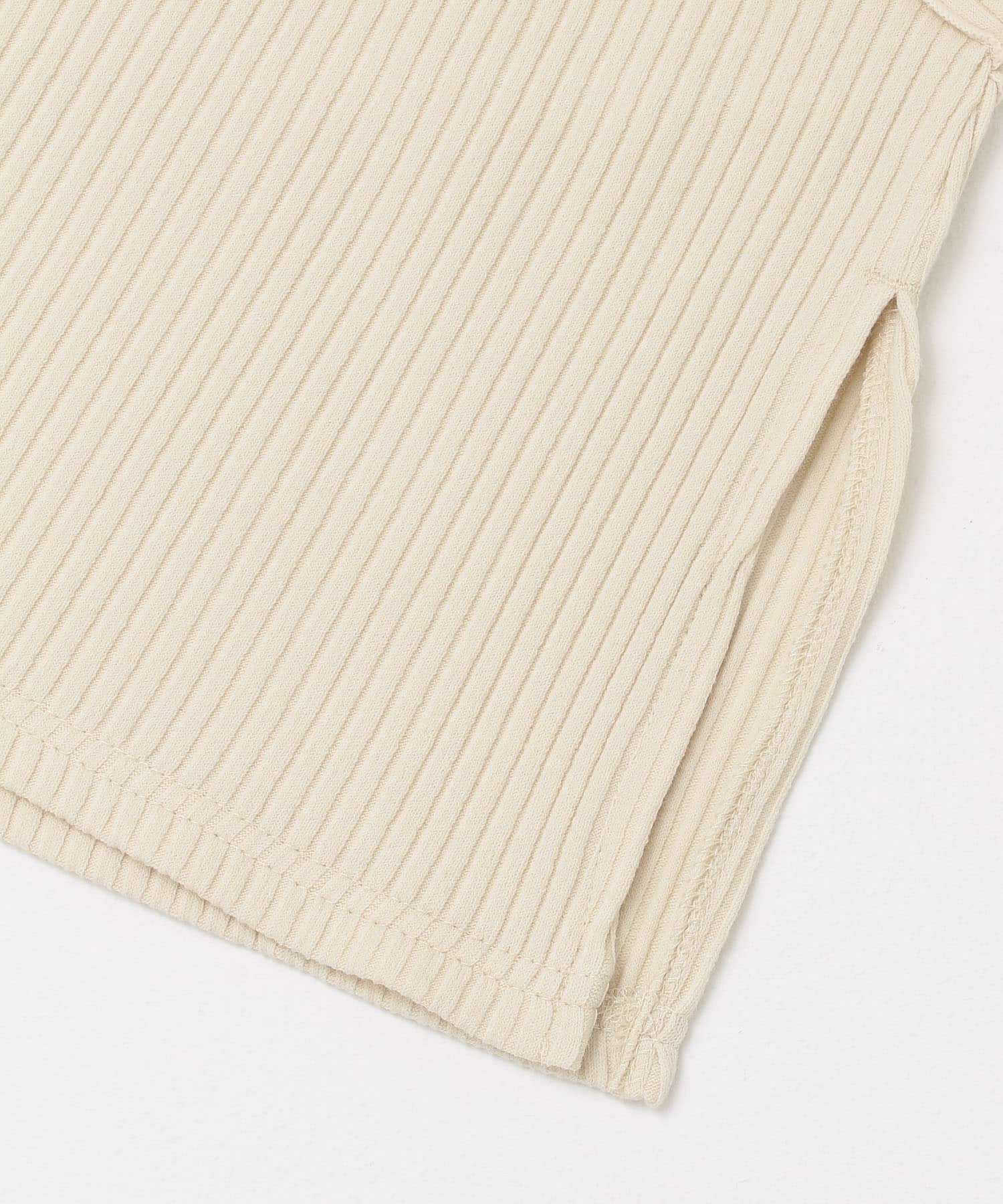 BACKオープンメローリブタンクトップ IVORY one