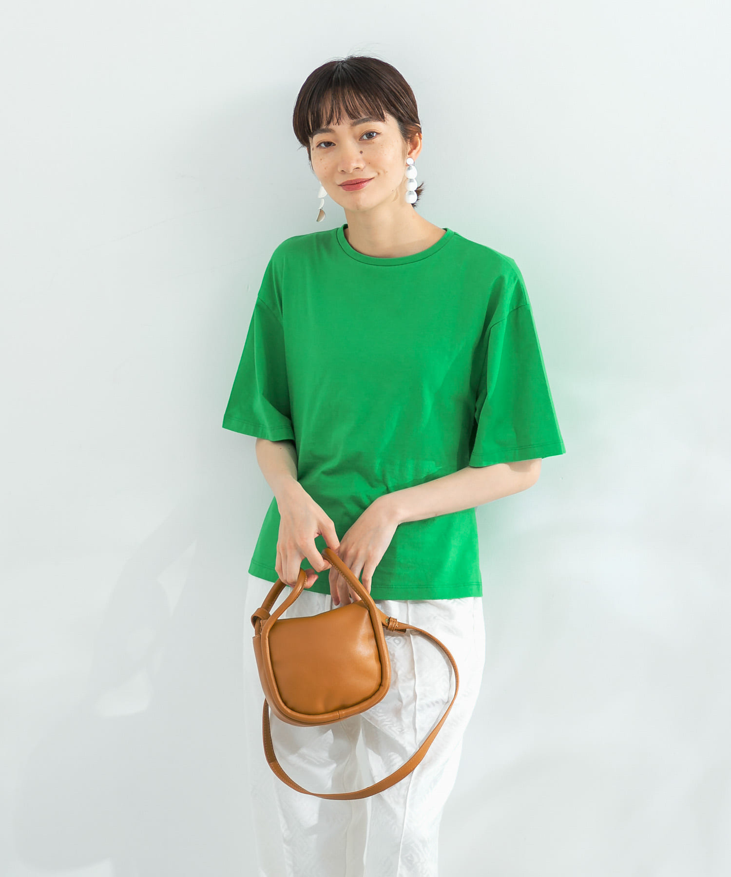 BACKホックTシャツ GREEN one
