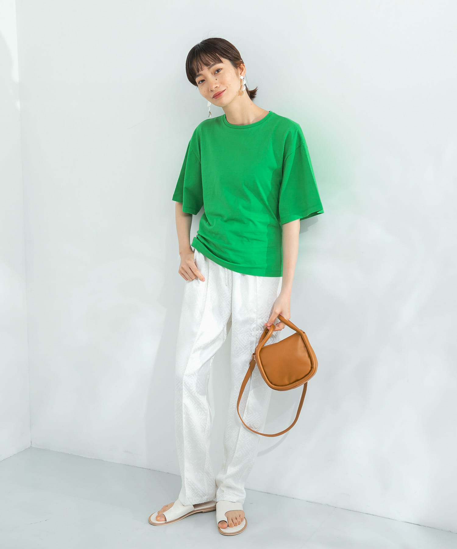 BACKホックTシャツ GREEN one