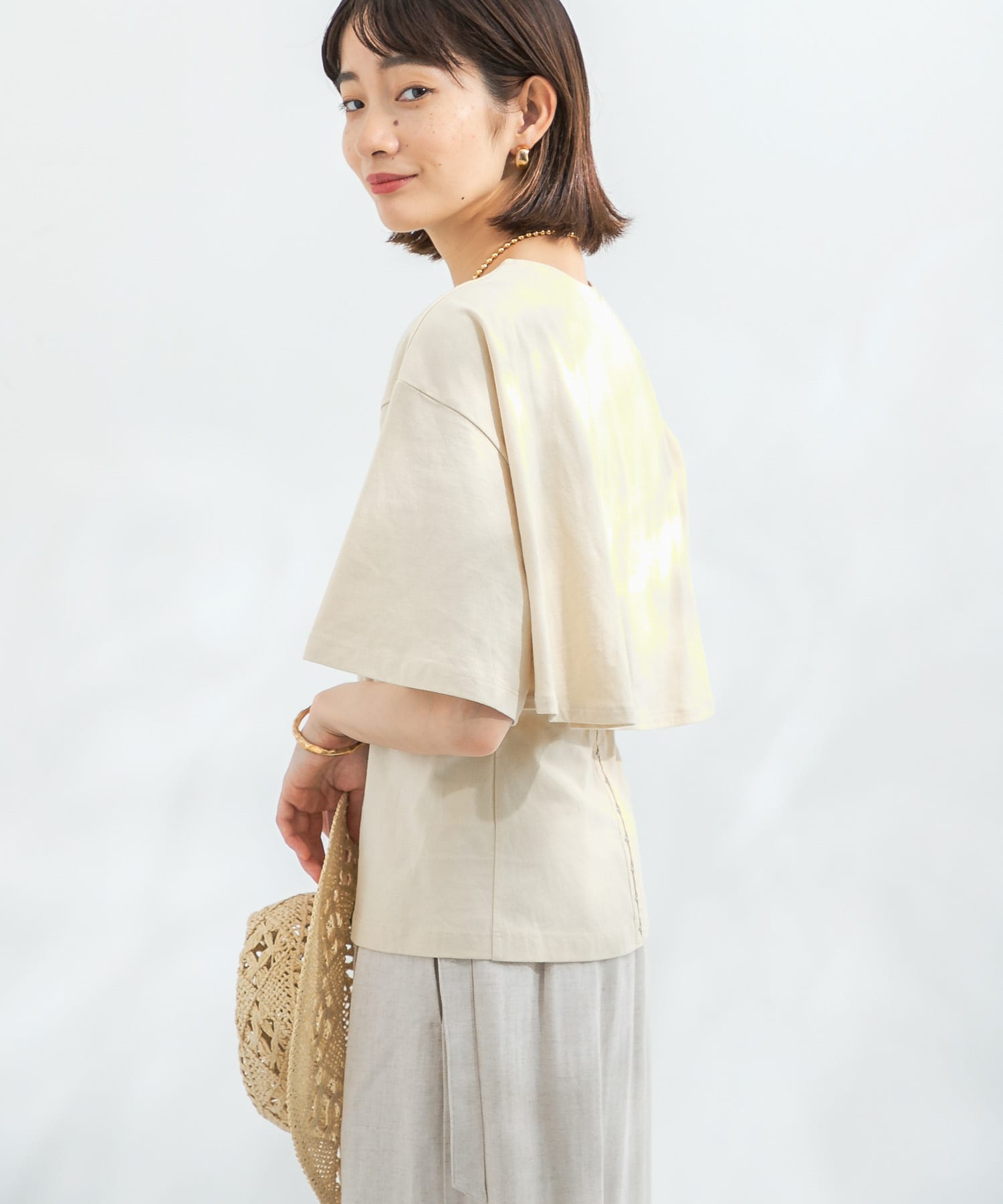 身長：159cm サイズ：one