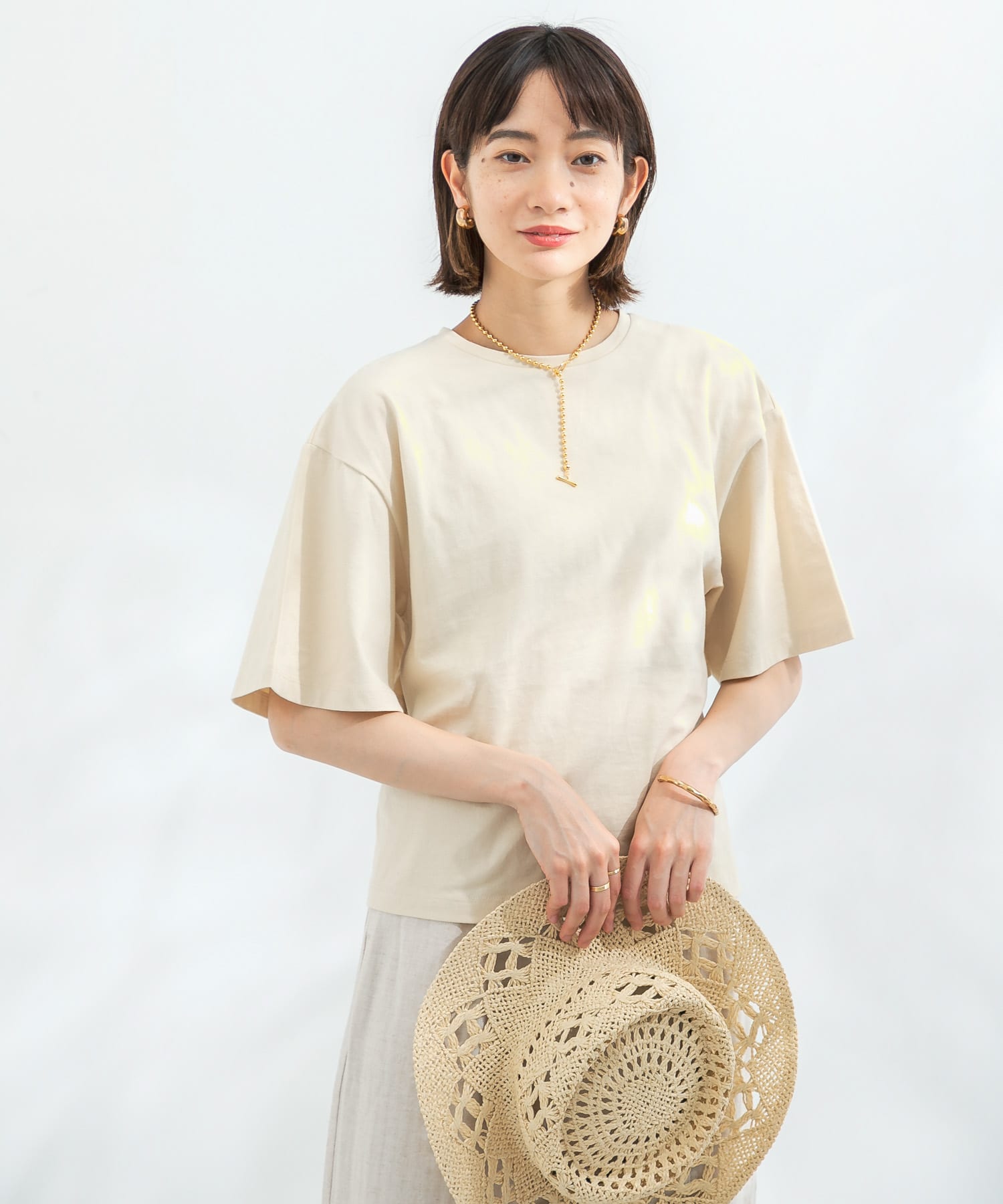 身長：159cm サイズ：one