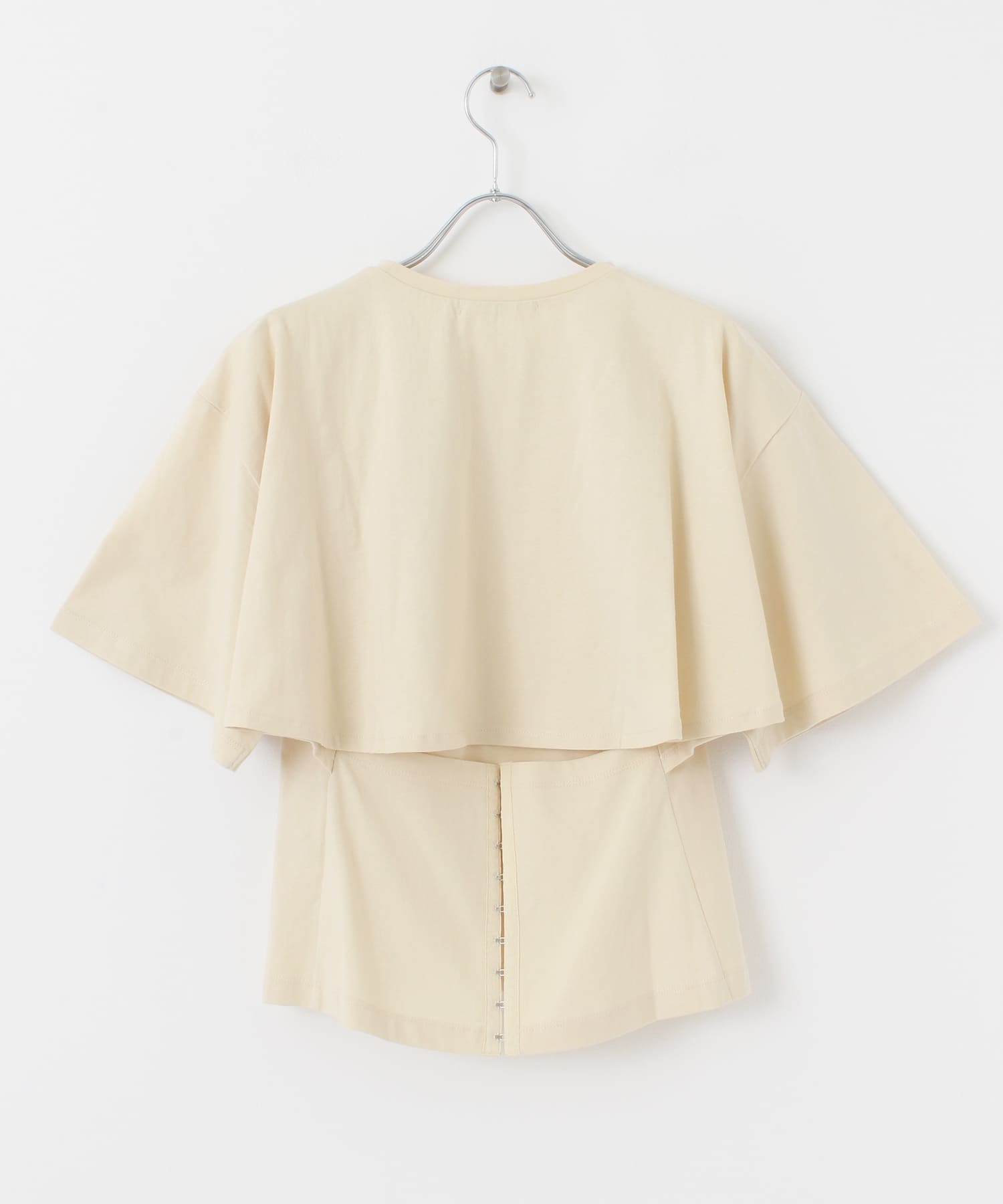 BACKホックTシャツ CREAM one