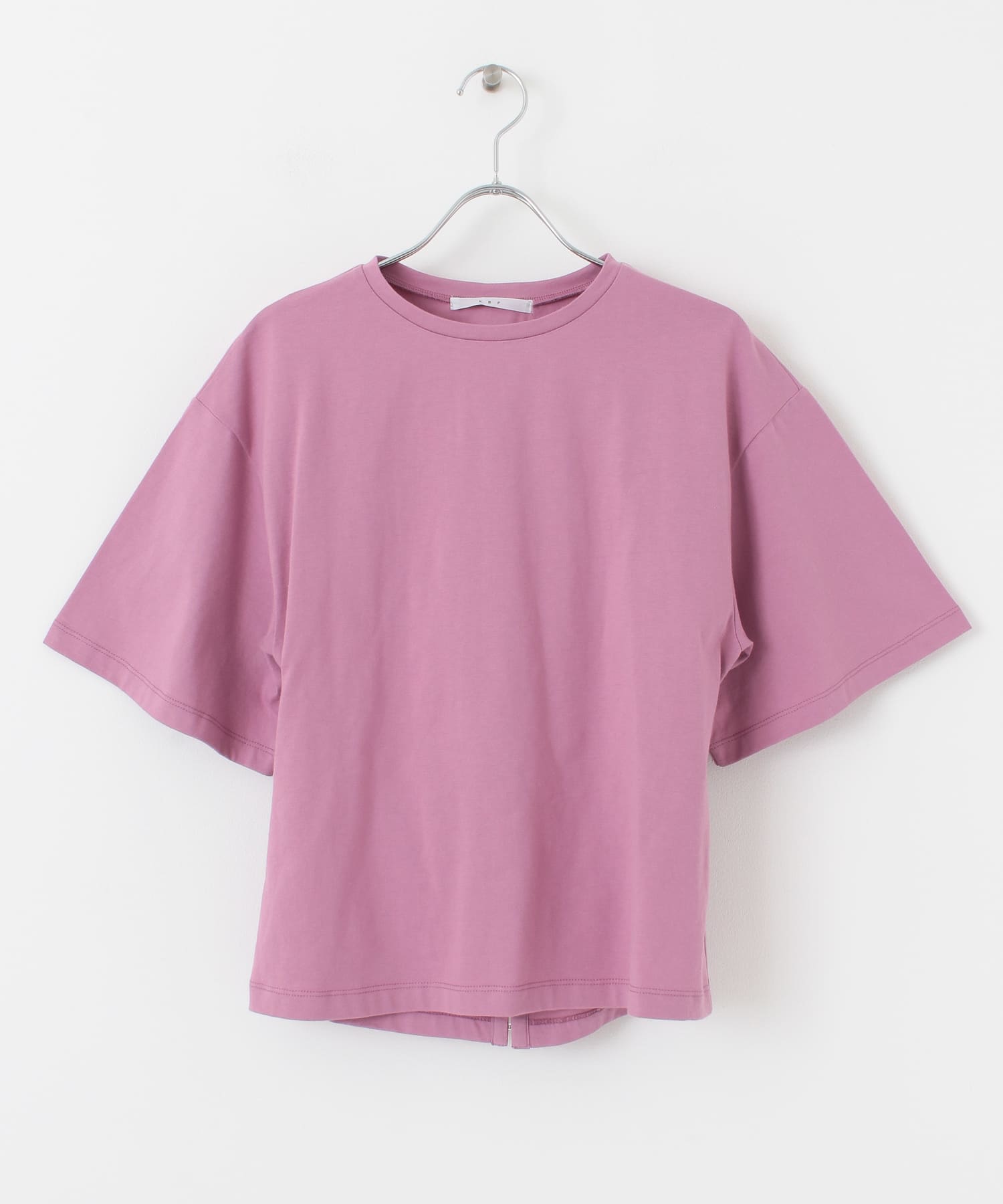 BACKホックTシャツ PURPLEPINK one
