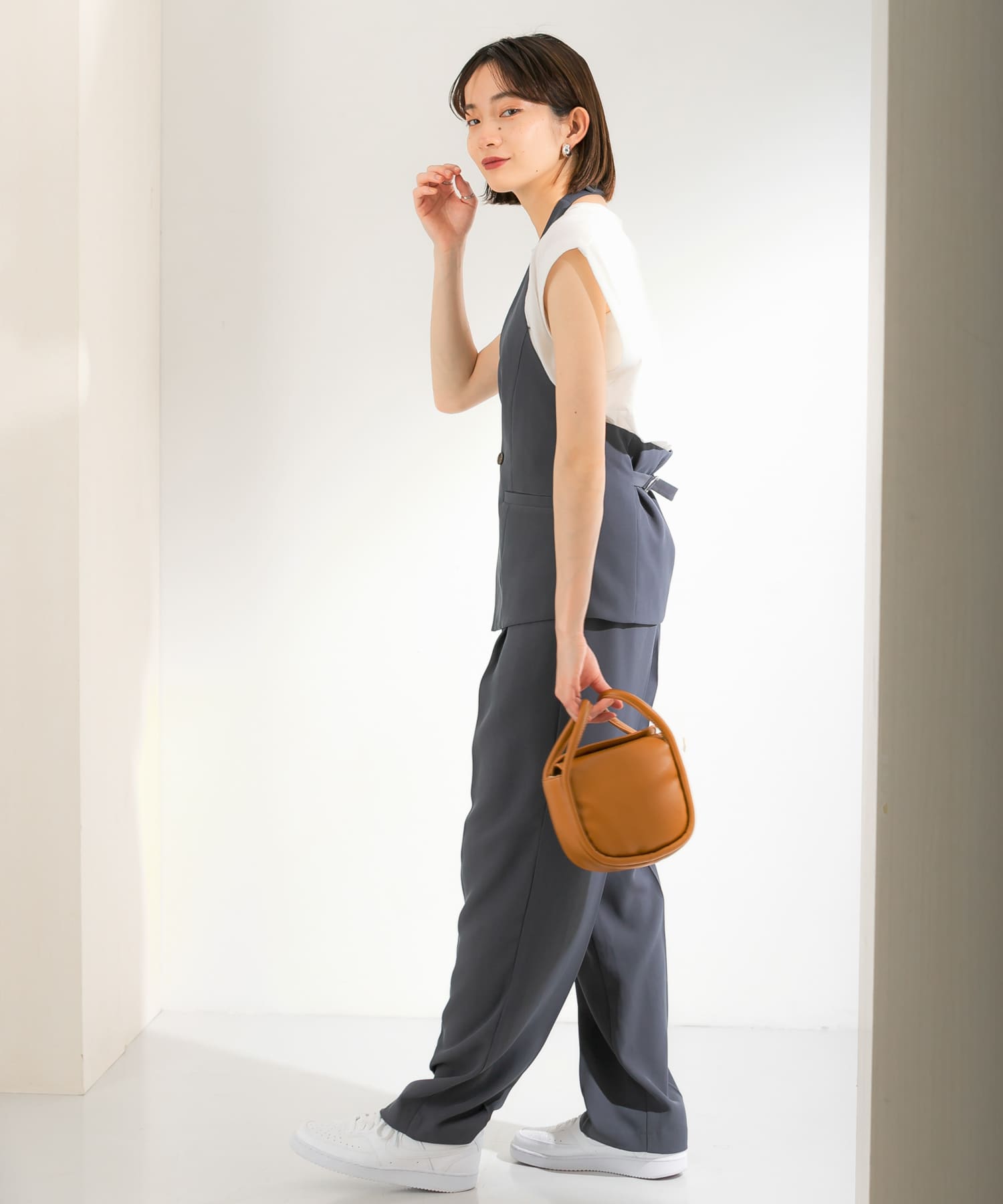 身長：159cm サイズ：one