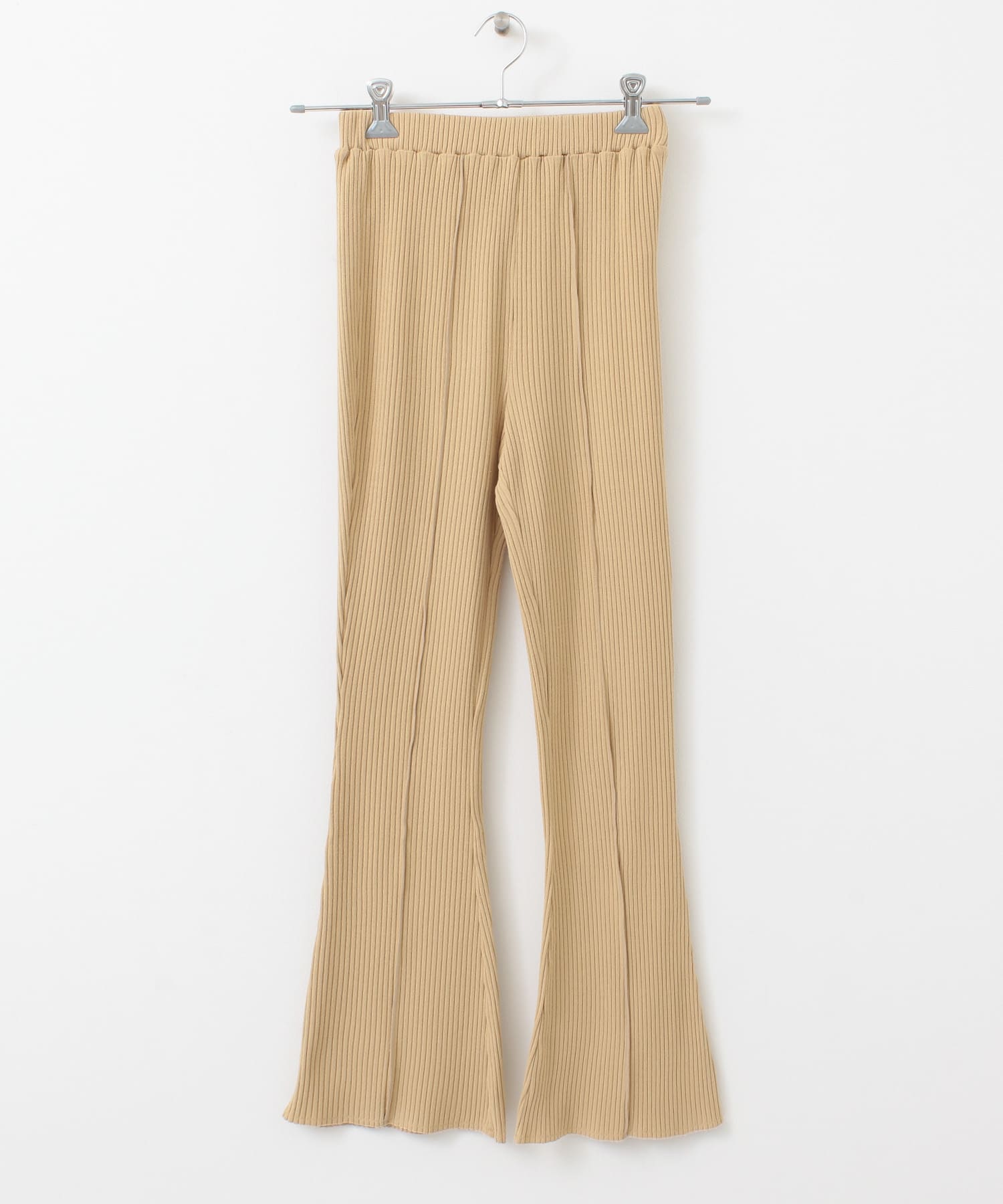 メローリブフレアパンツ BEIGE one