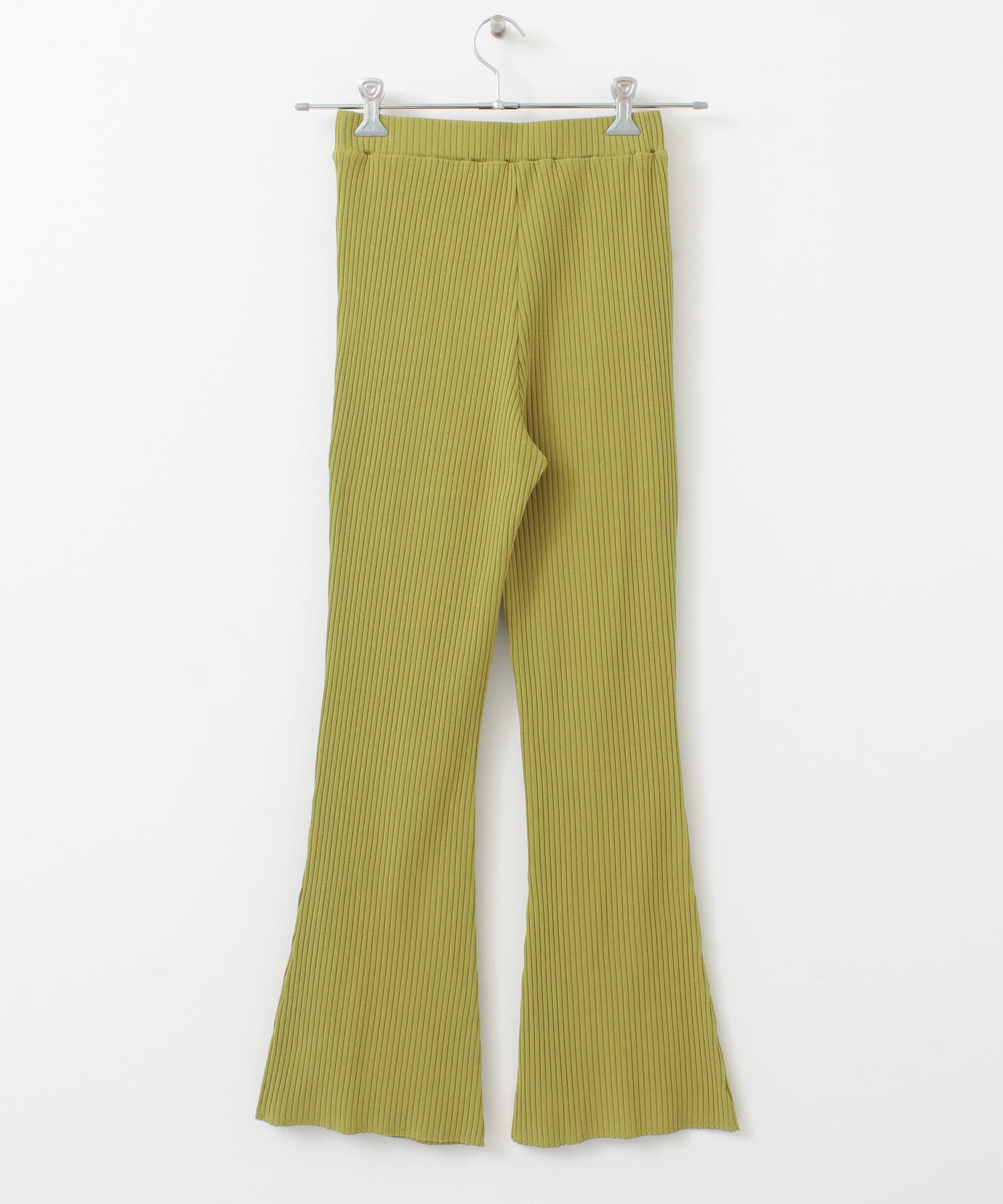 メローリブフレアパンツ GREEN one