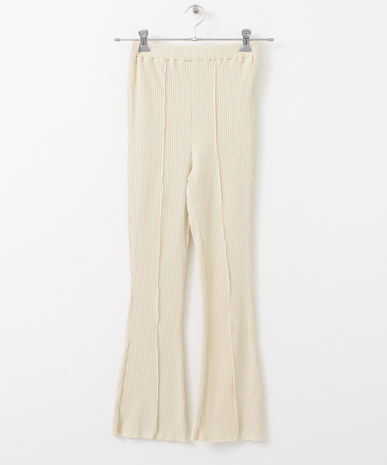 メローリブフレアパンツ IVORY one