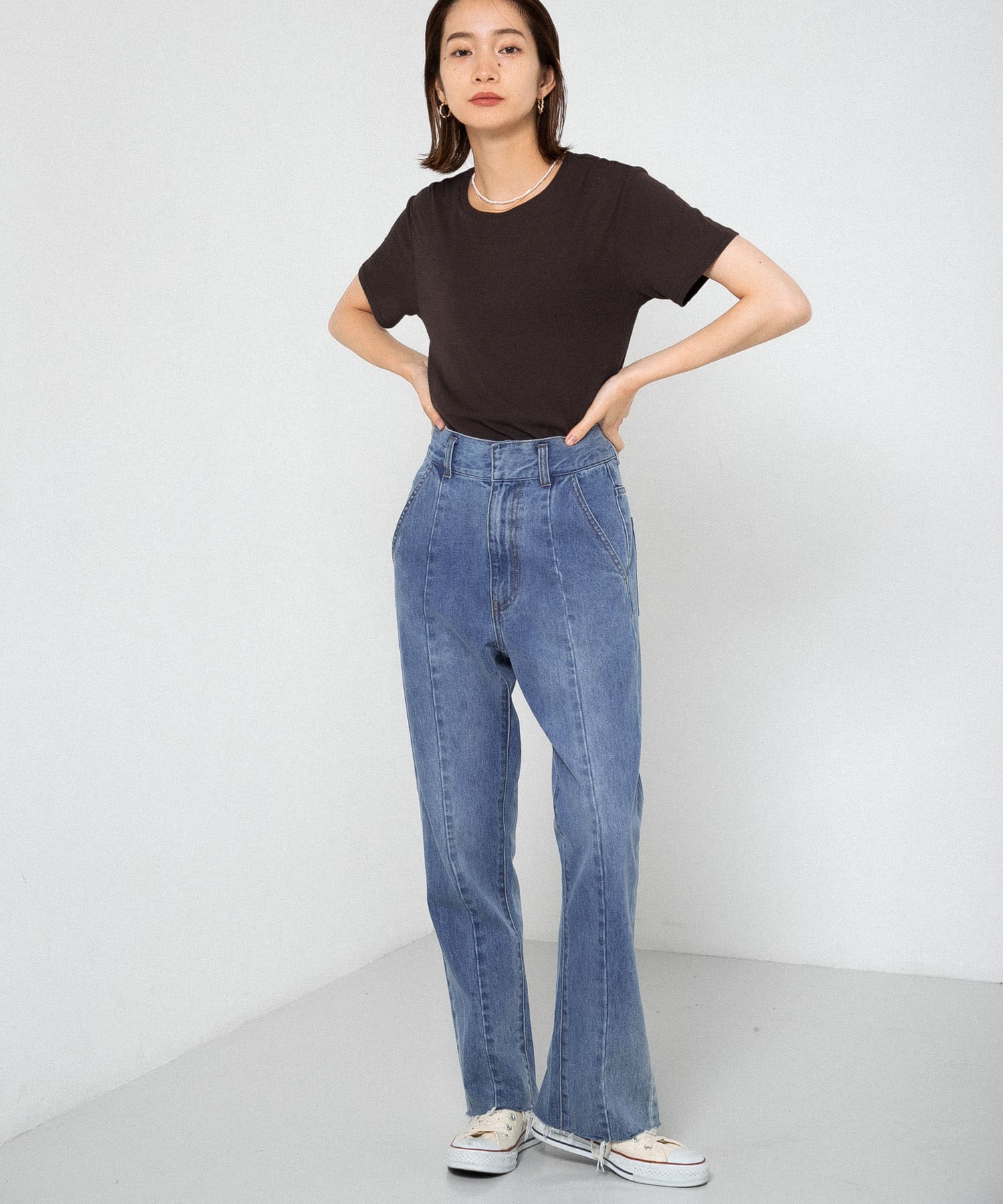身長：159cm サイズ：one