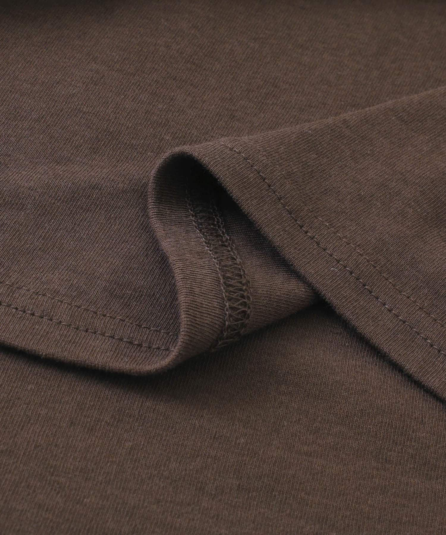 コンパクトベーシックTシャツ D.BROWN one