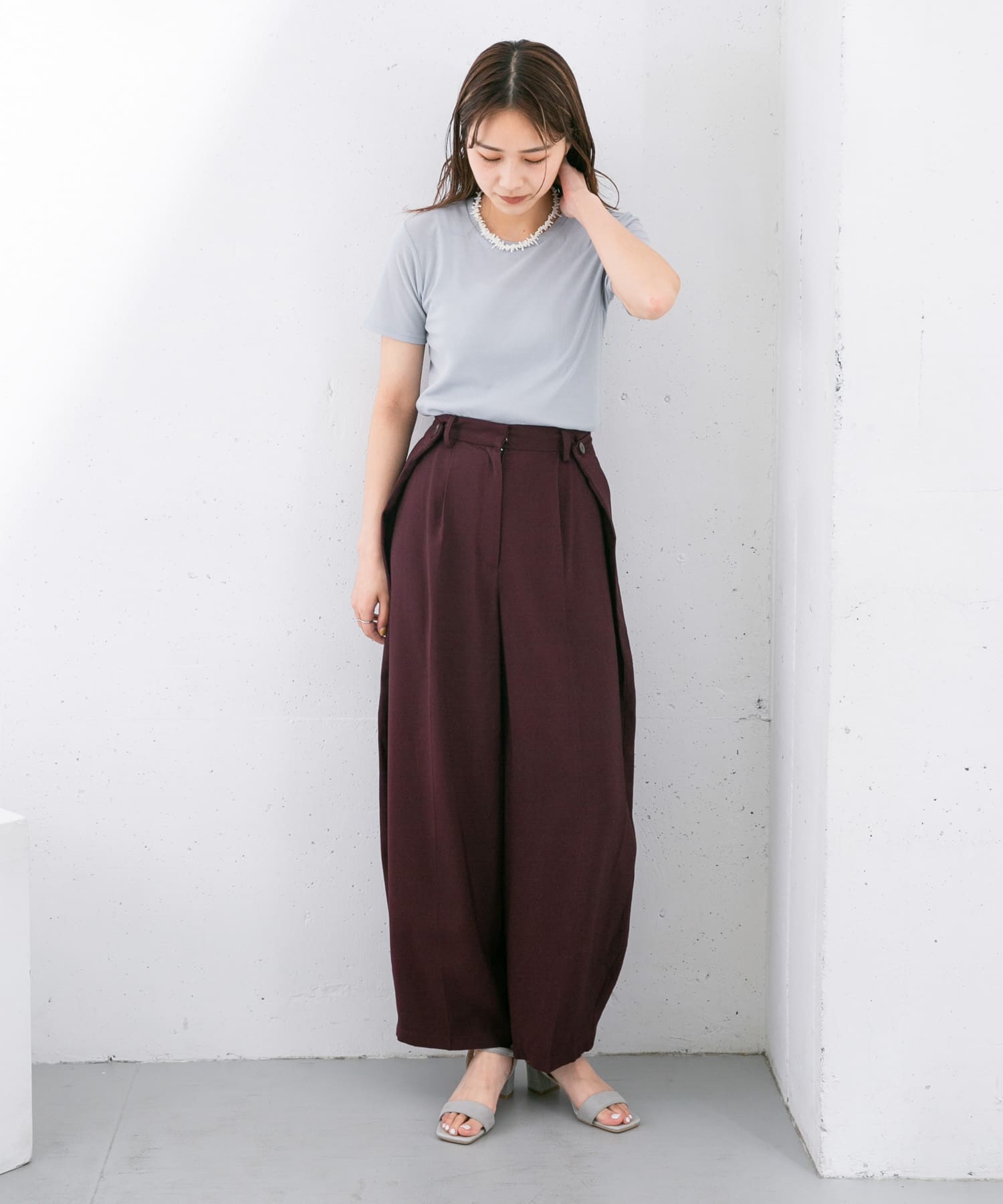 身長：165cm サイズ：one