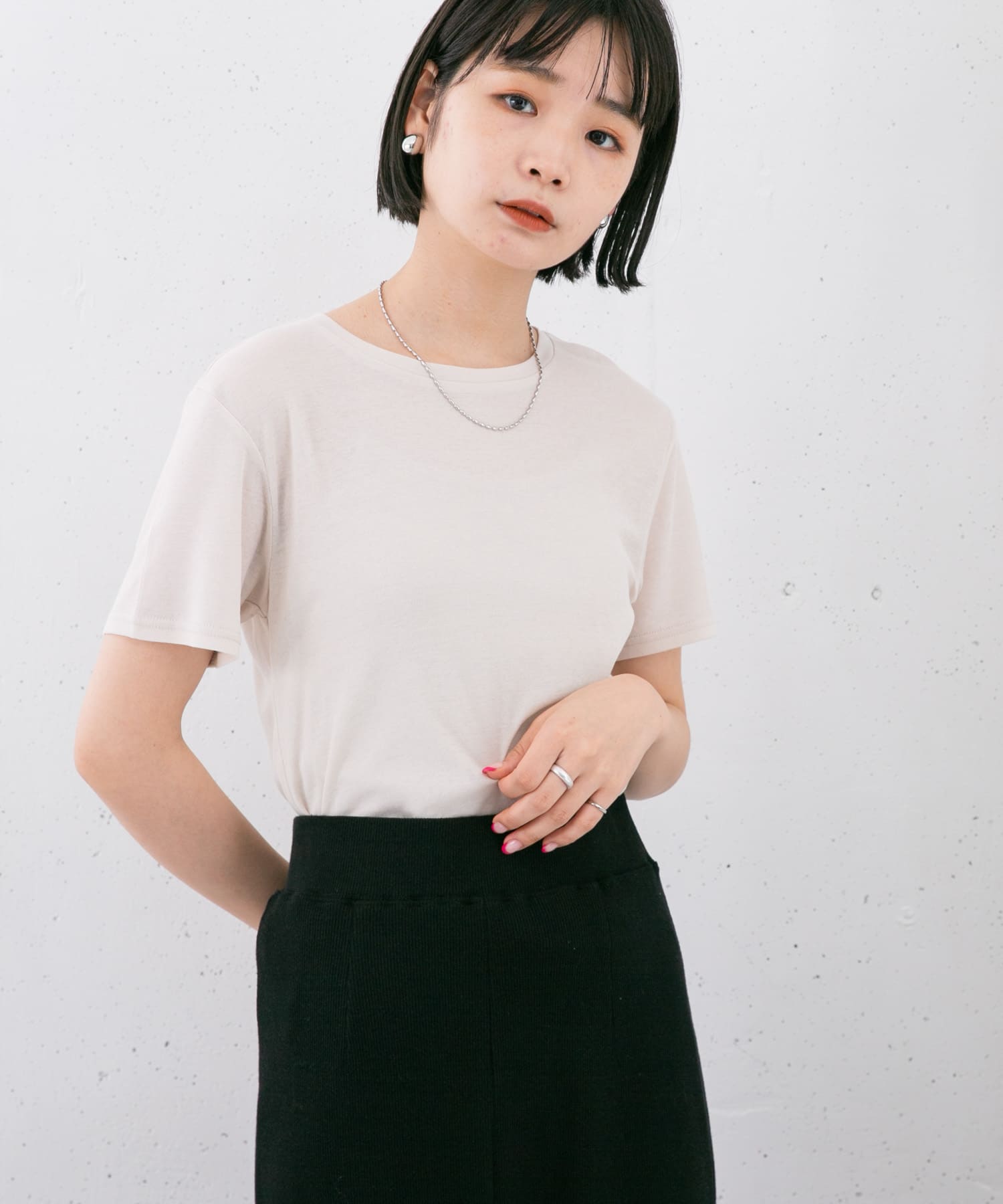 身長：160cm サイズ：one