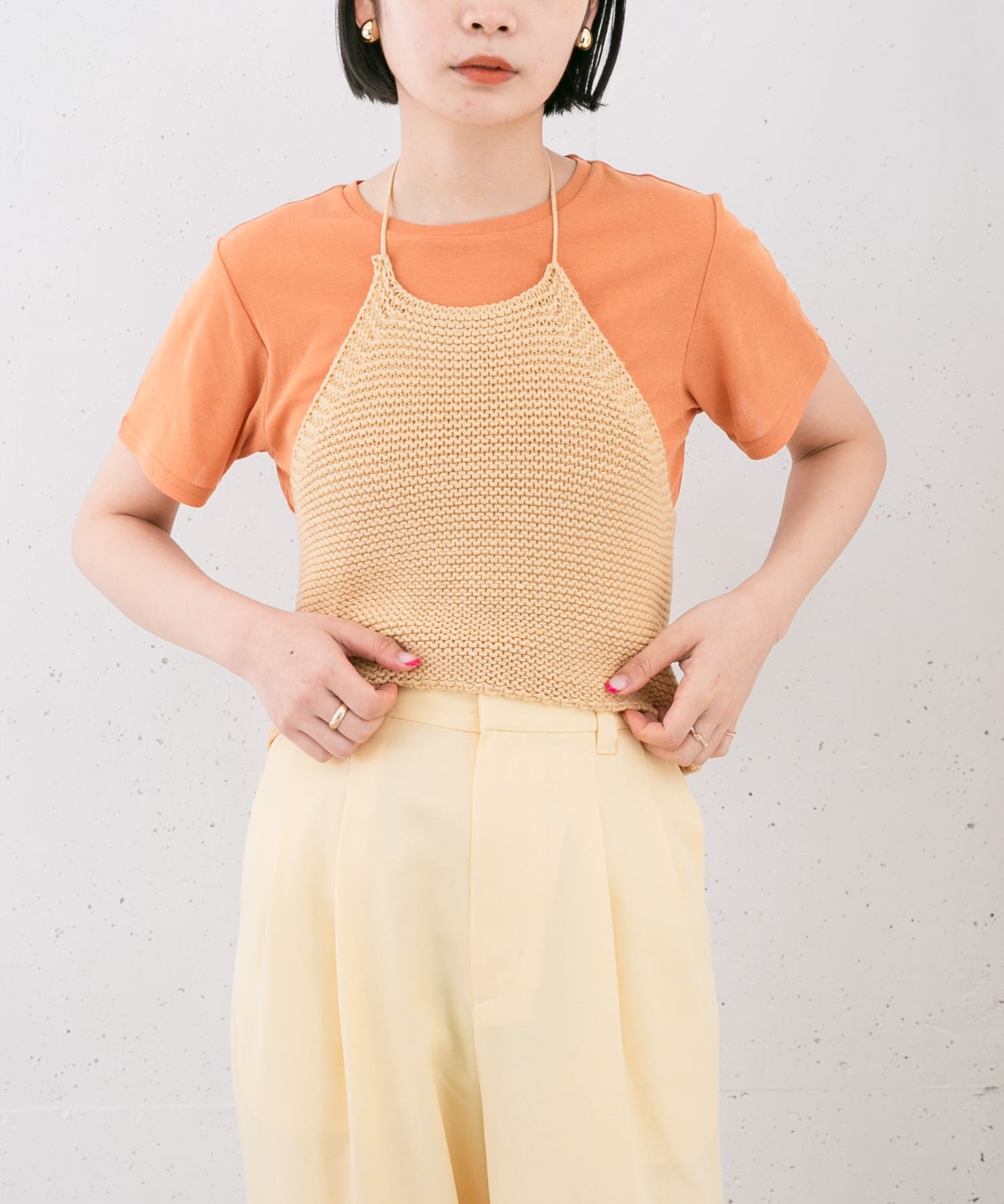 コンパクトベーシックTシャツ