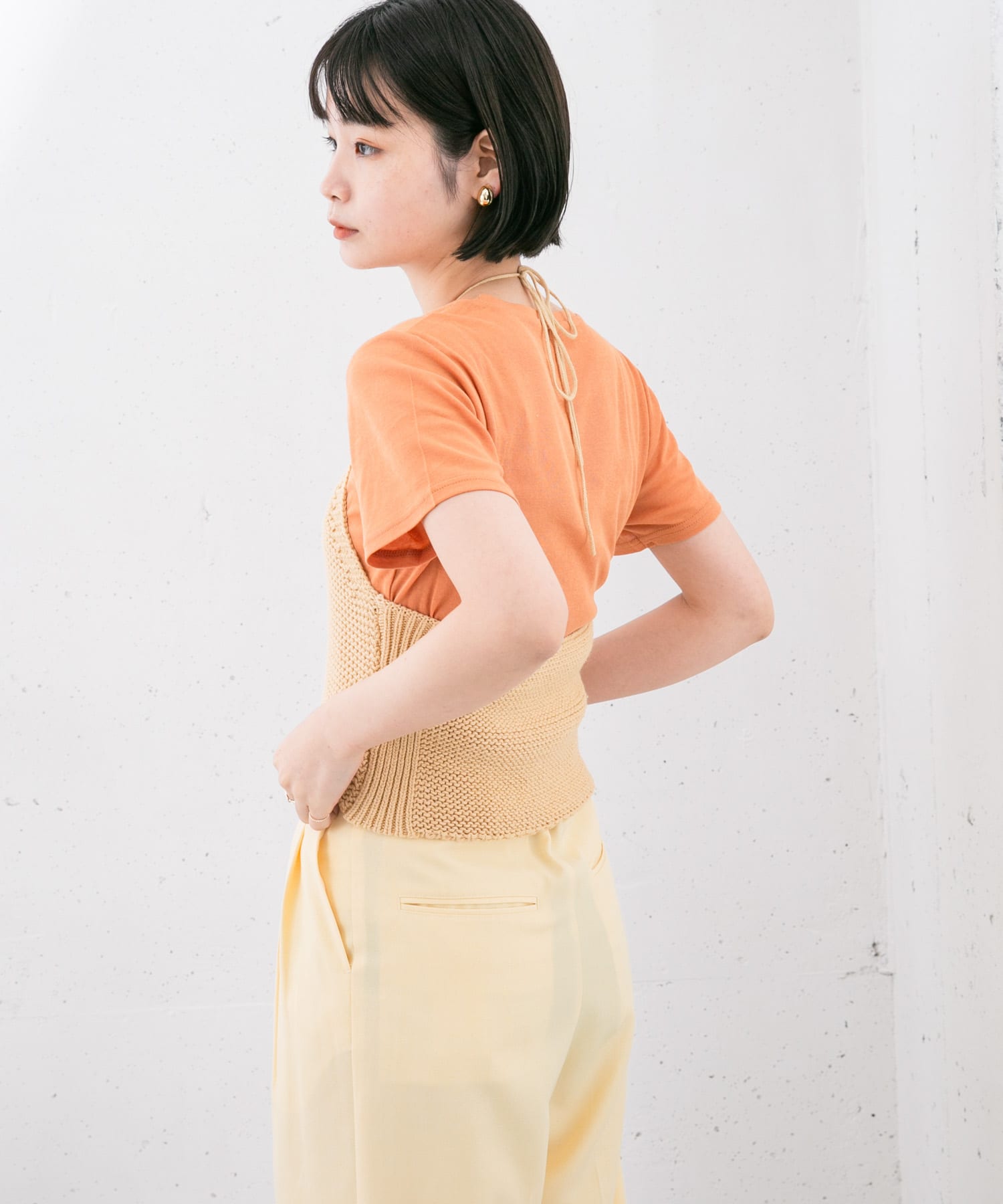 身長：160cm サイズ：one