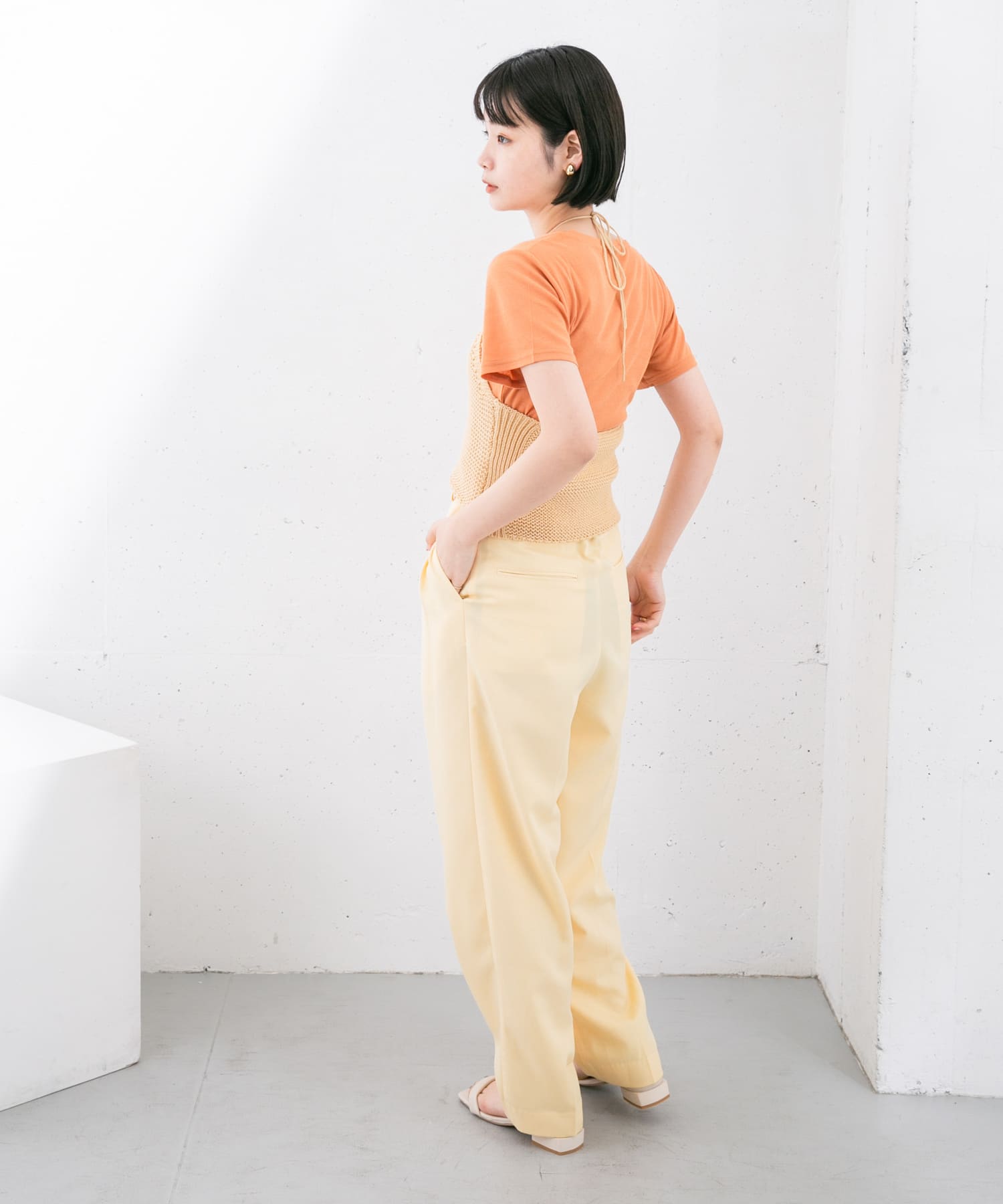 身長：160cm サイズ：one