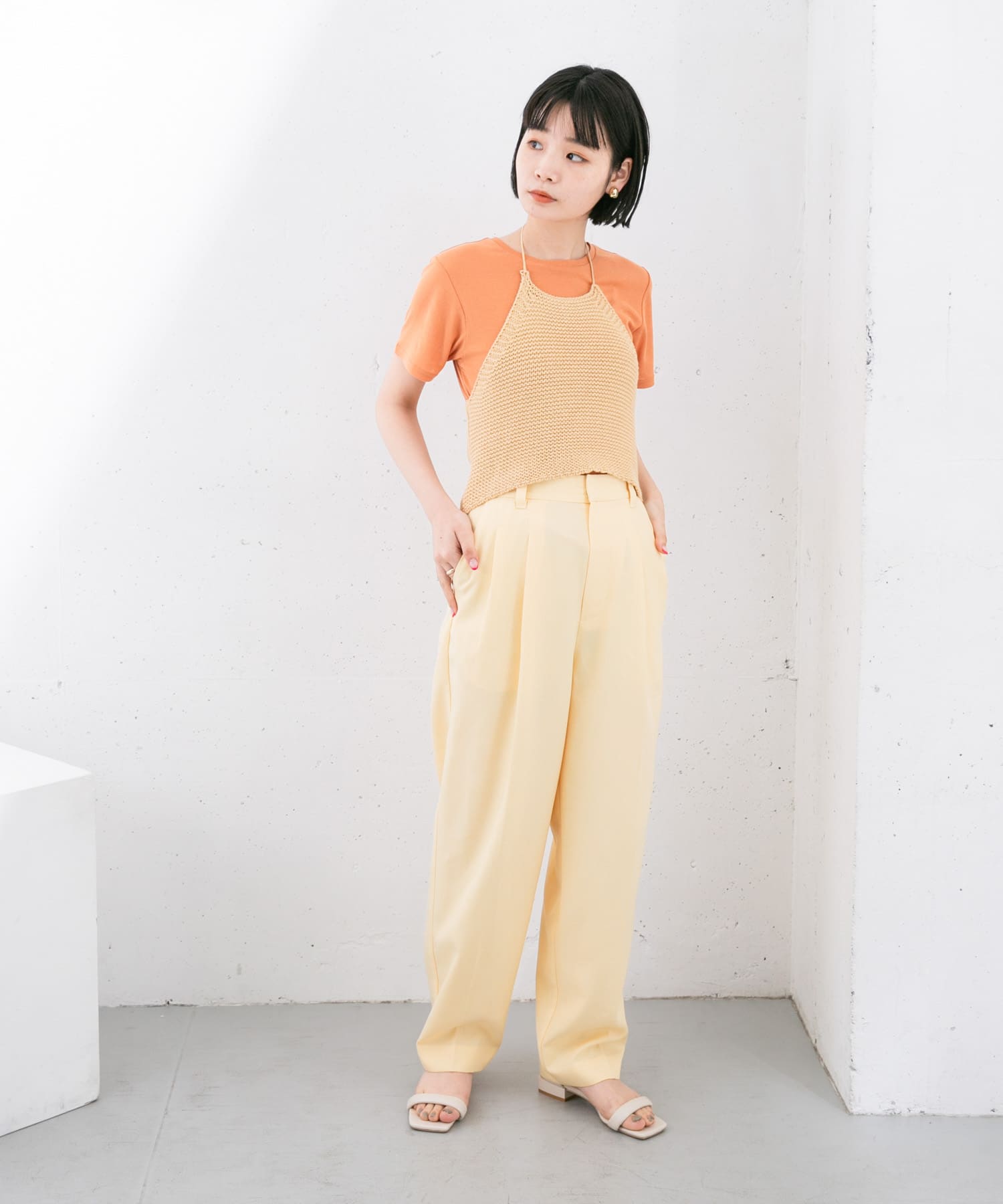 身長：160cm サイズ：one