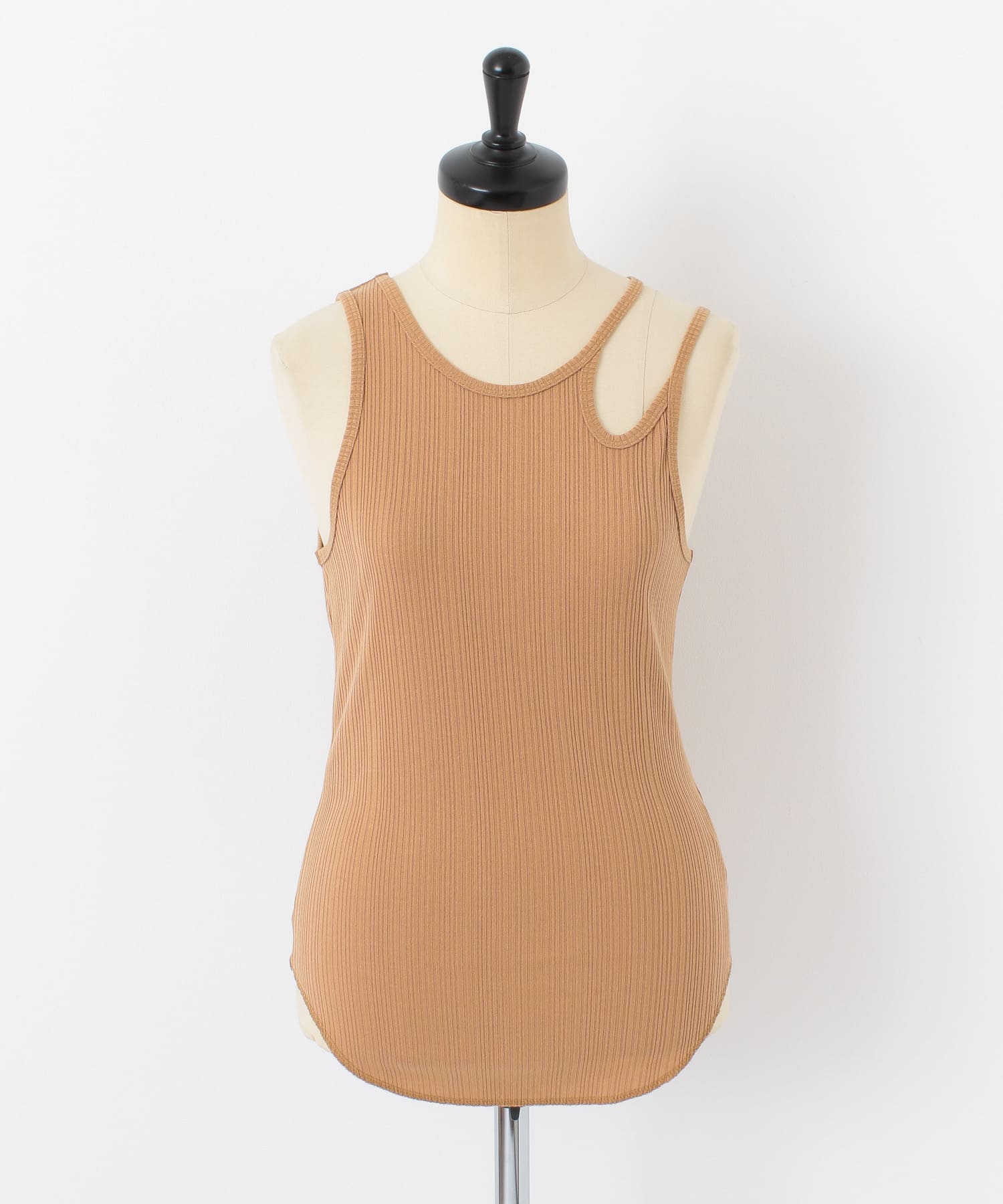 アシメネックタンクトップ ORG BROWN one