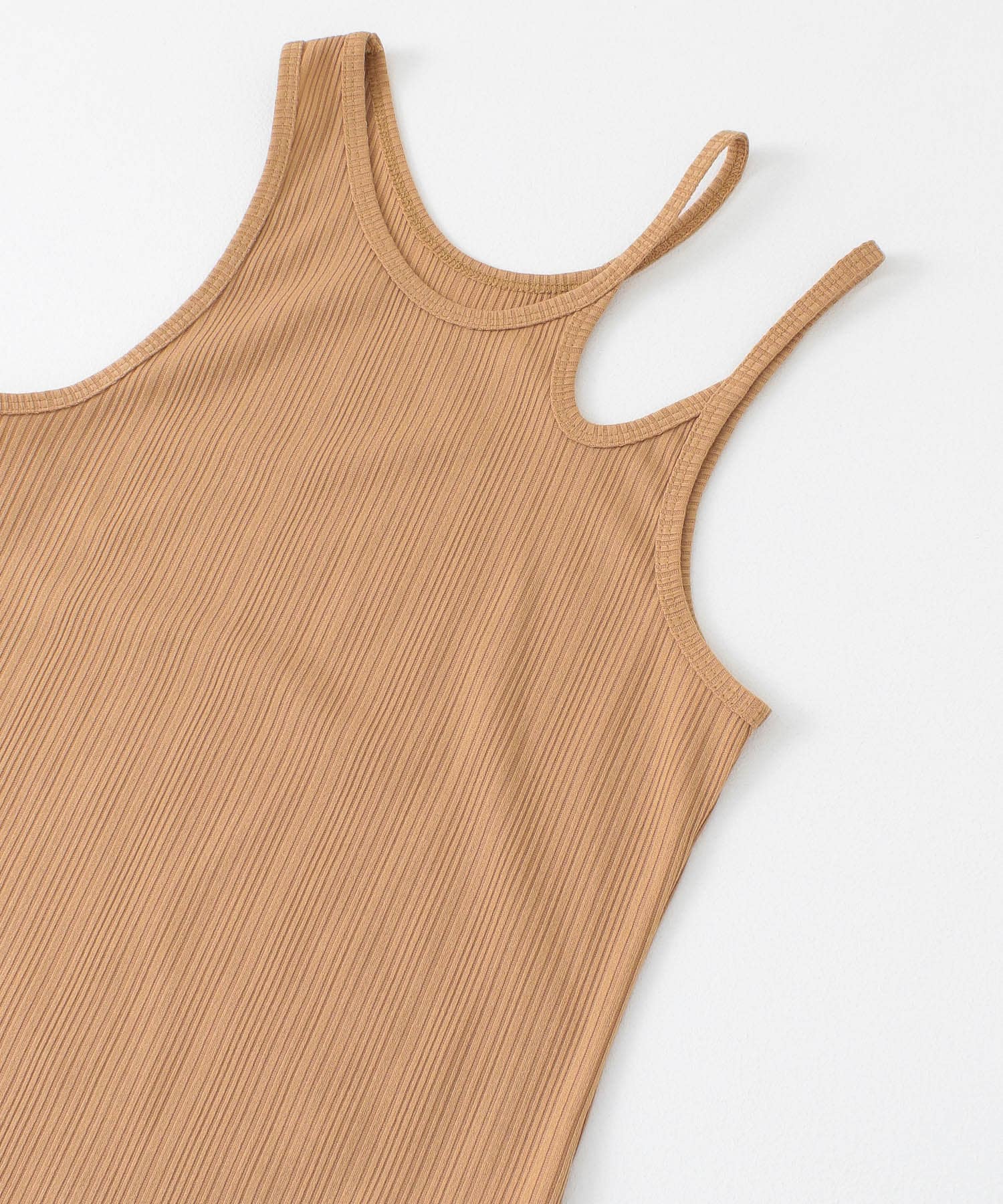 アシメネックタンクトップ ORG BROWN one