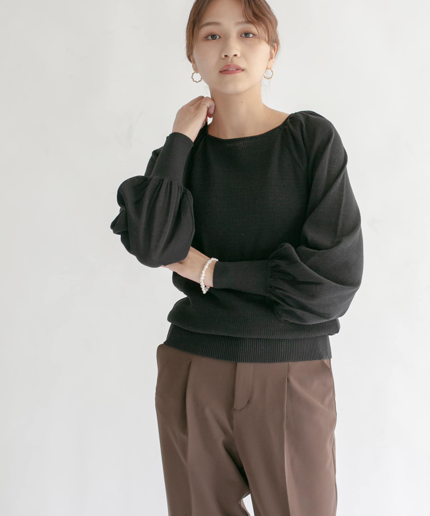 身長：165cm サイズ：one
