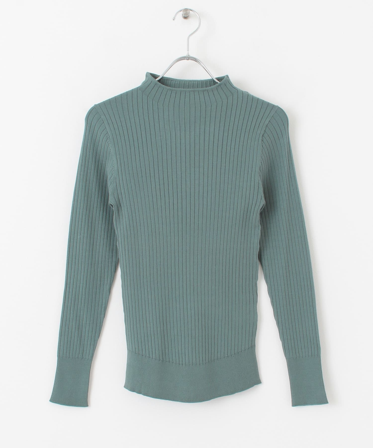 マシンウォシャブルボトルRIBニット BLUE GREEN one