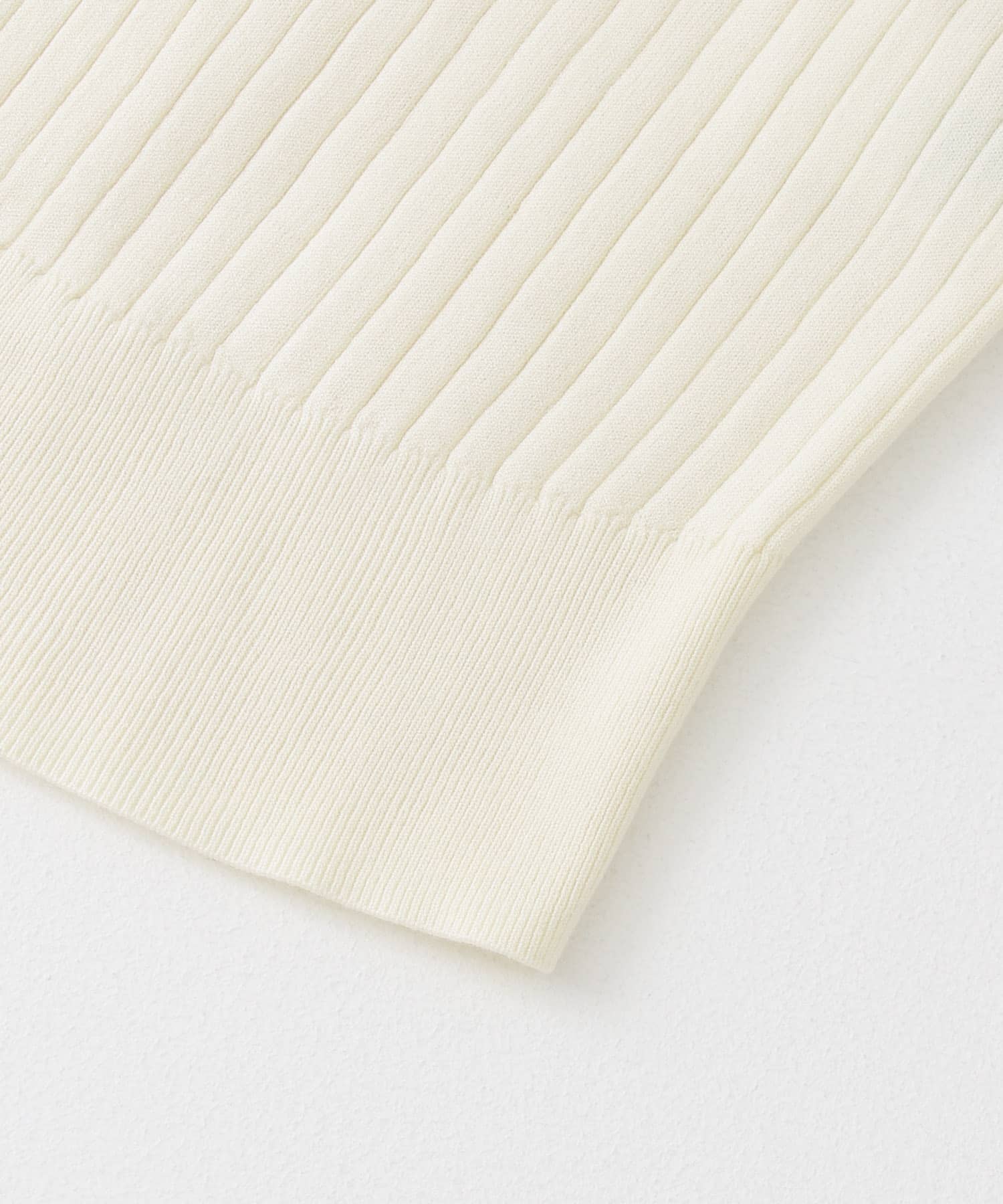 マシンウォシャブルボトルRIBニット IVORY one