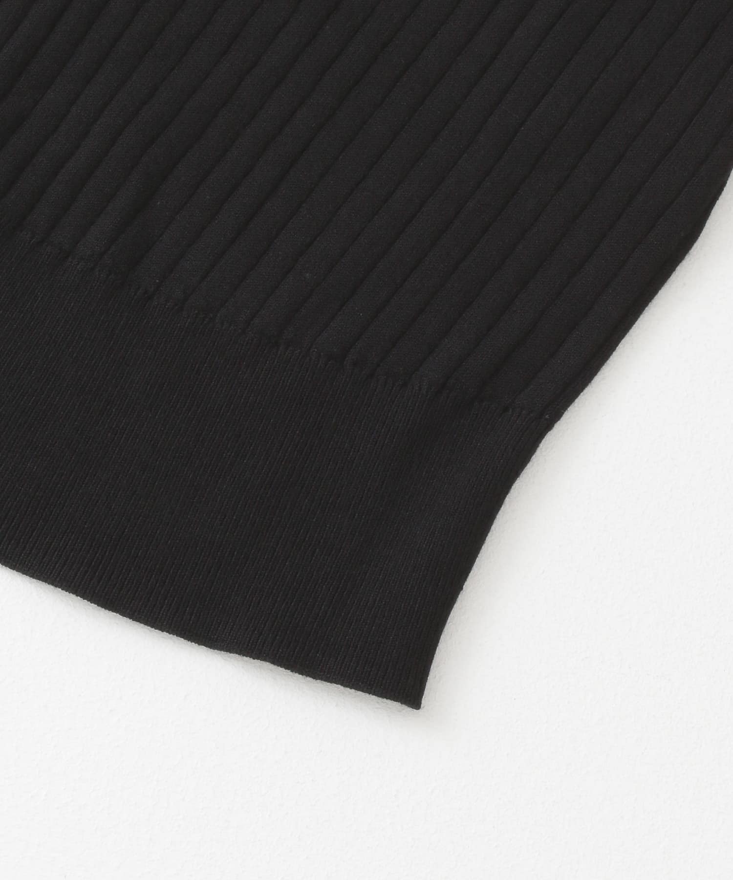 マシンウォシャブルボトルRIBニット BLACK one