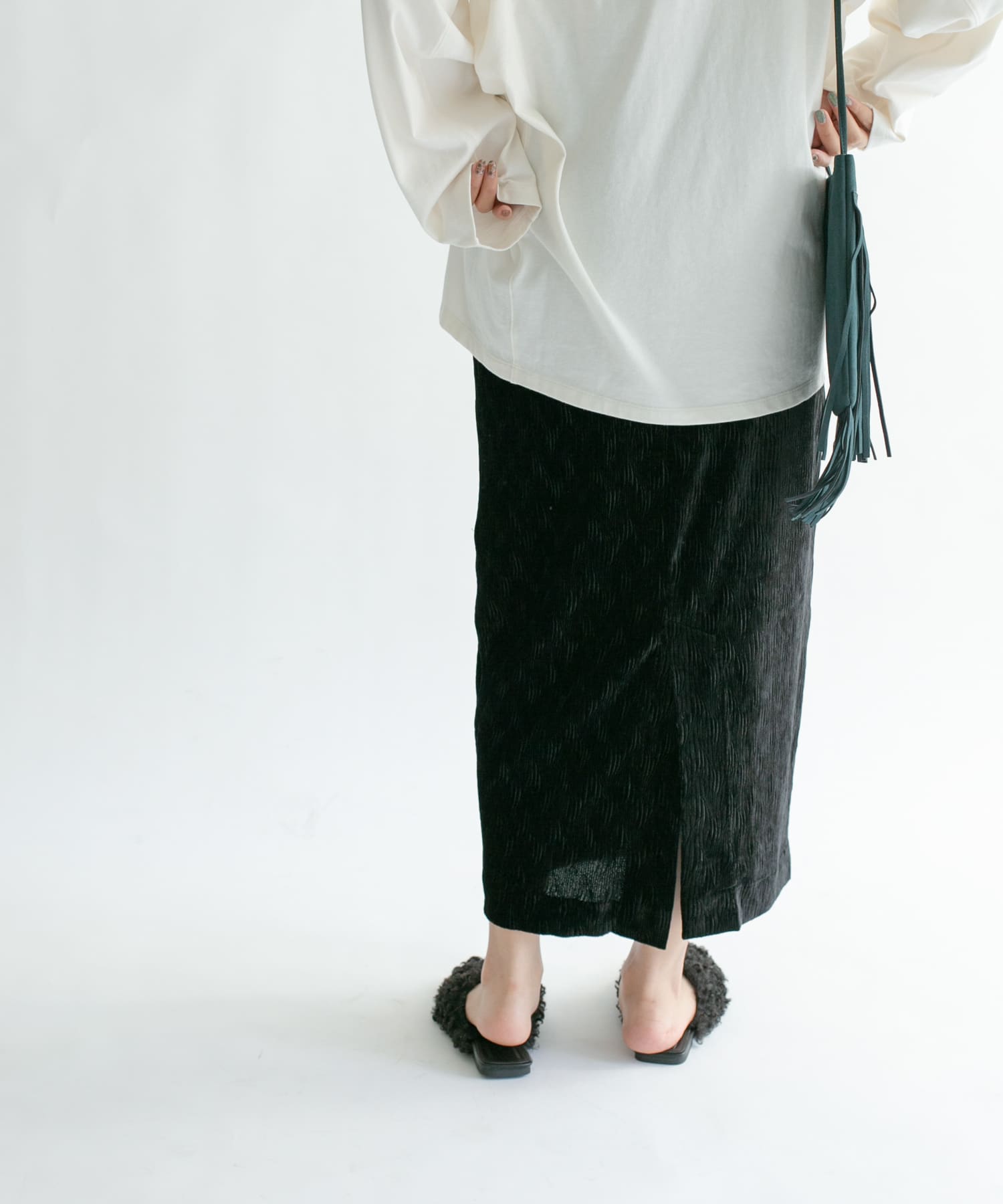 身長：165cm サイズ：one