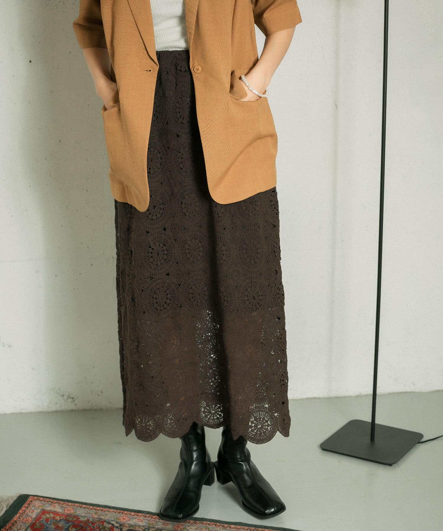 身長：165cm サイズ：one