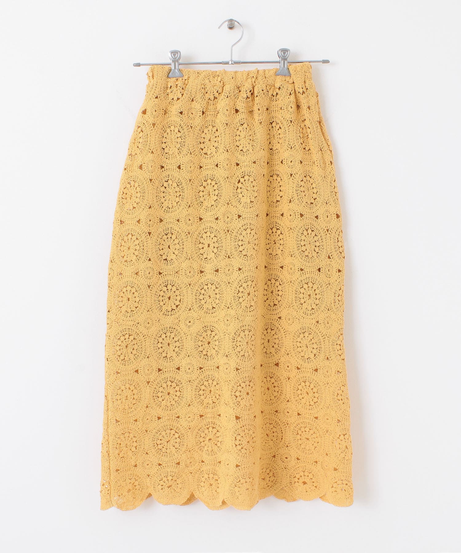 アイレットサークルレーススカート APRICOT one