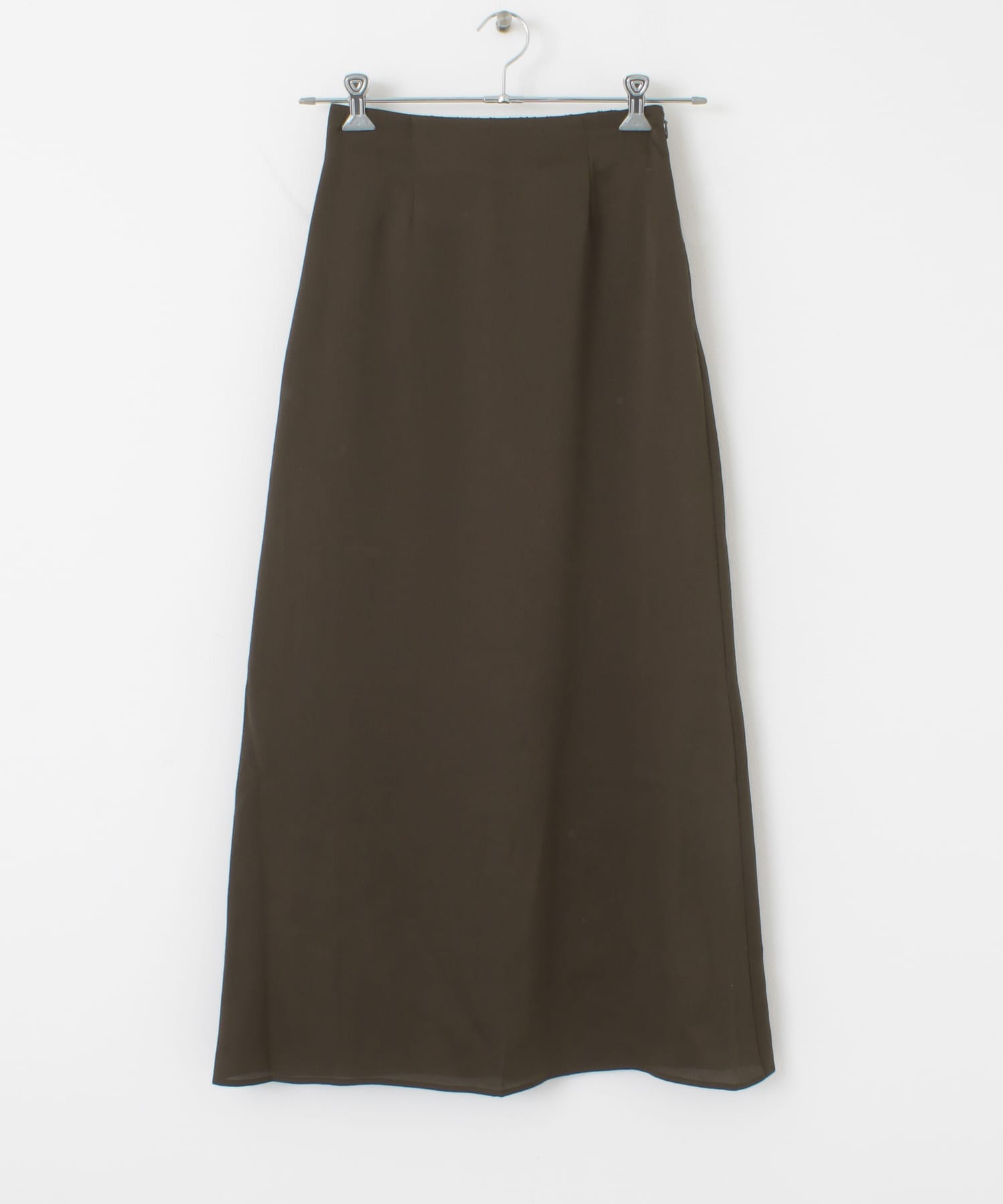 Aラインロングスカート BROWN one