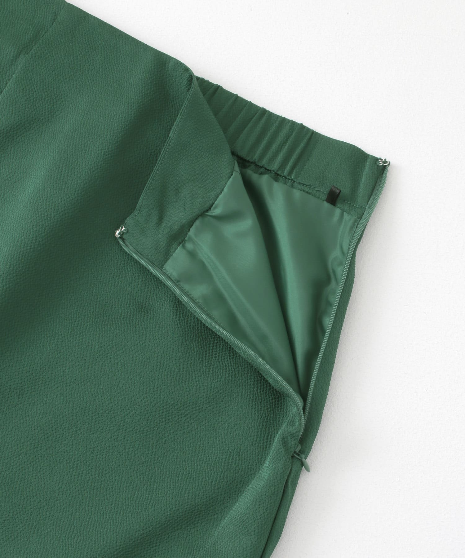 Aラインロングスカート GREEN one