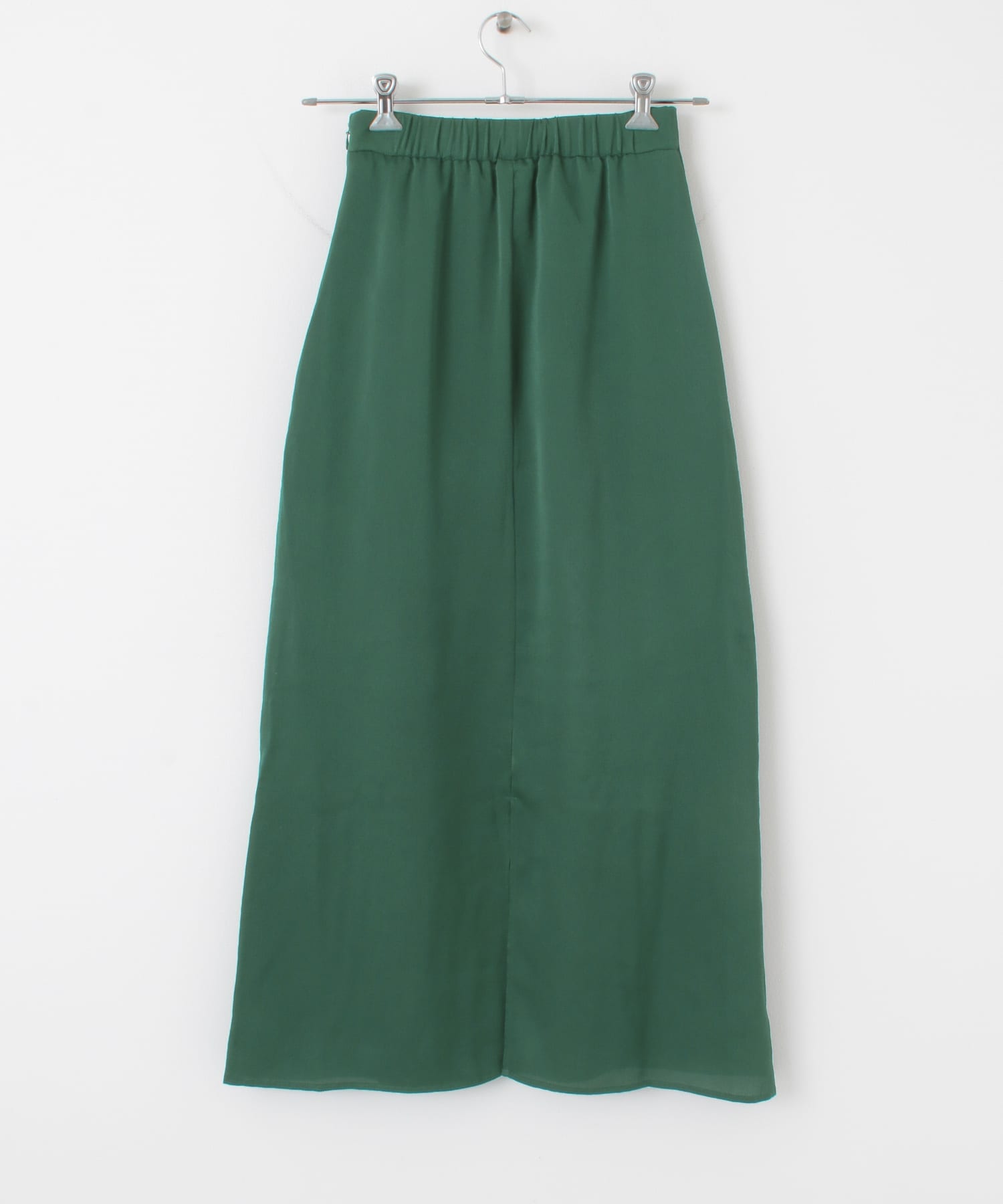 Aラインロングスカート GREEN one