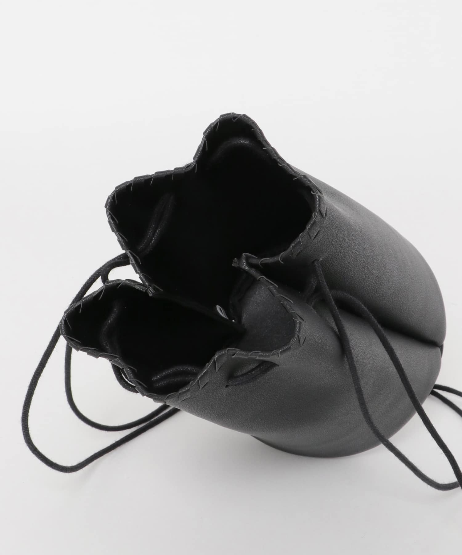 カガリステッチ巾着BAG BLACK one