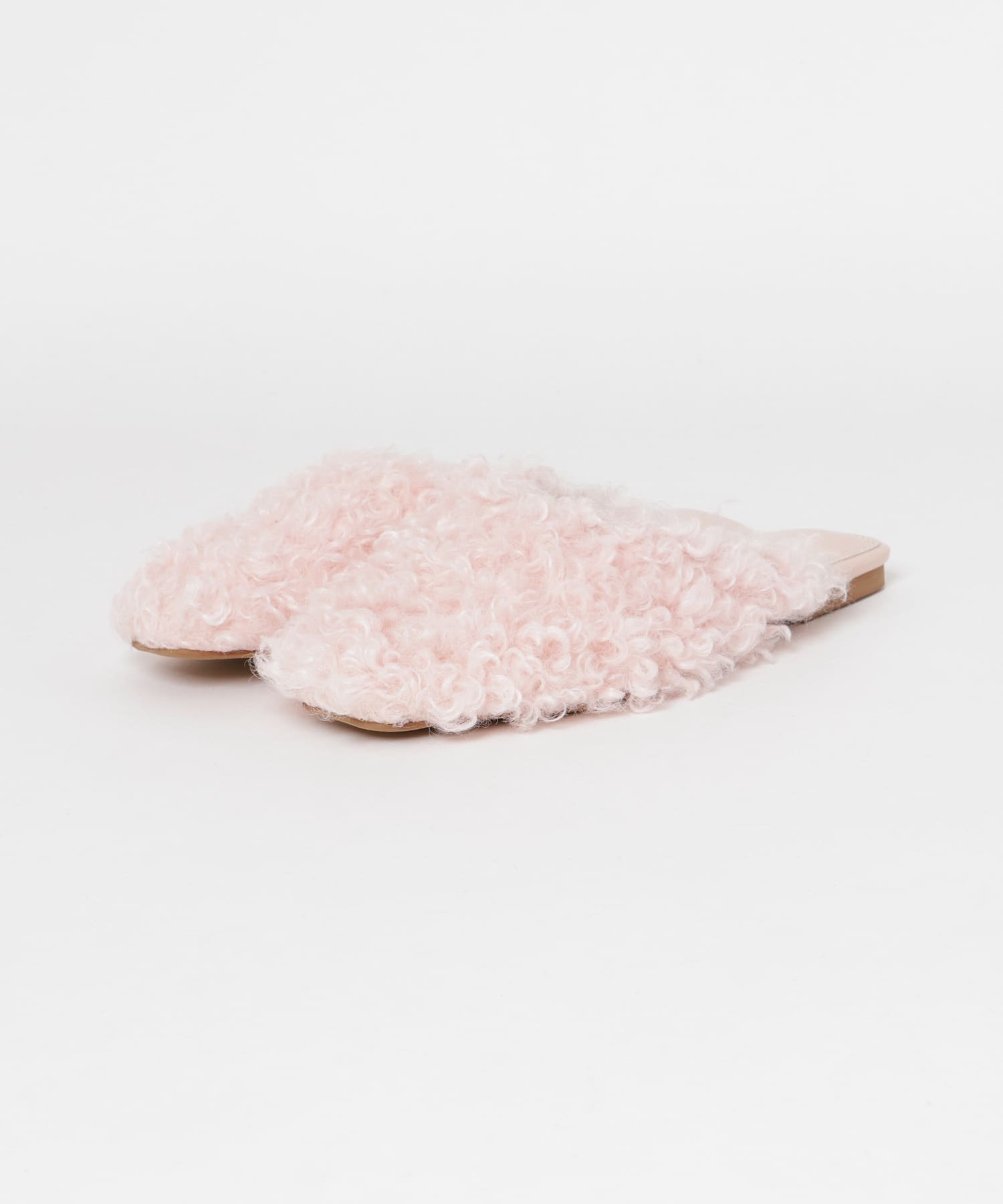 フェイクファーサンダル PINK 36